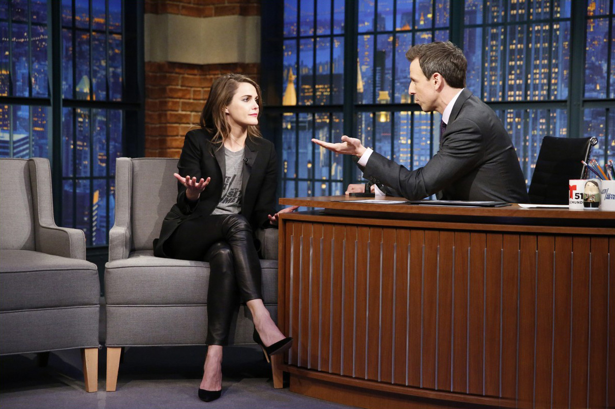 Keri Russell appearance on Late Night with Seth Meyers