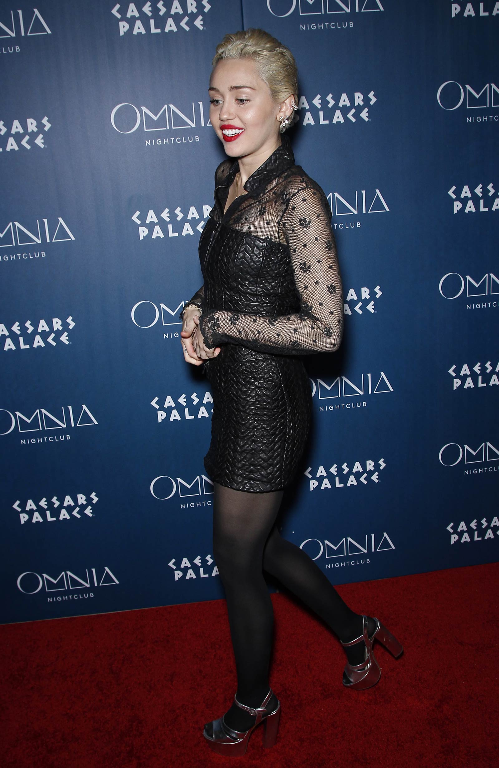 Miley Cyrus at Omnia Nightclub