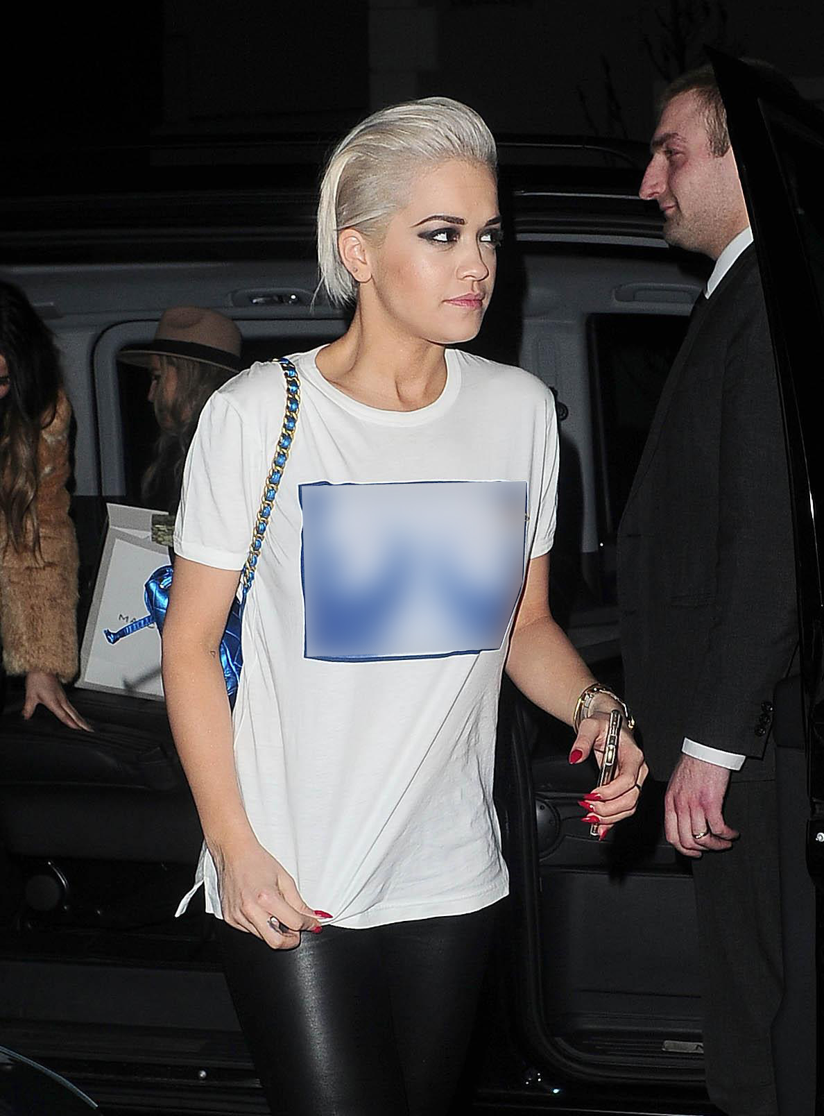 Rita Ora arriving at her home in London