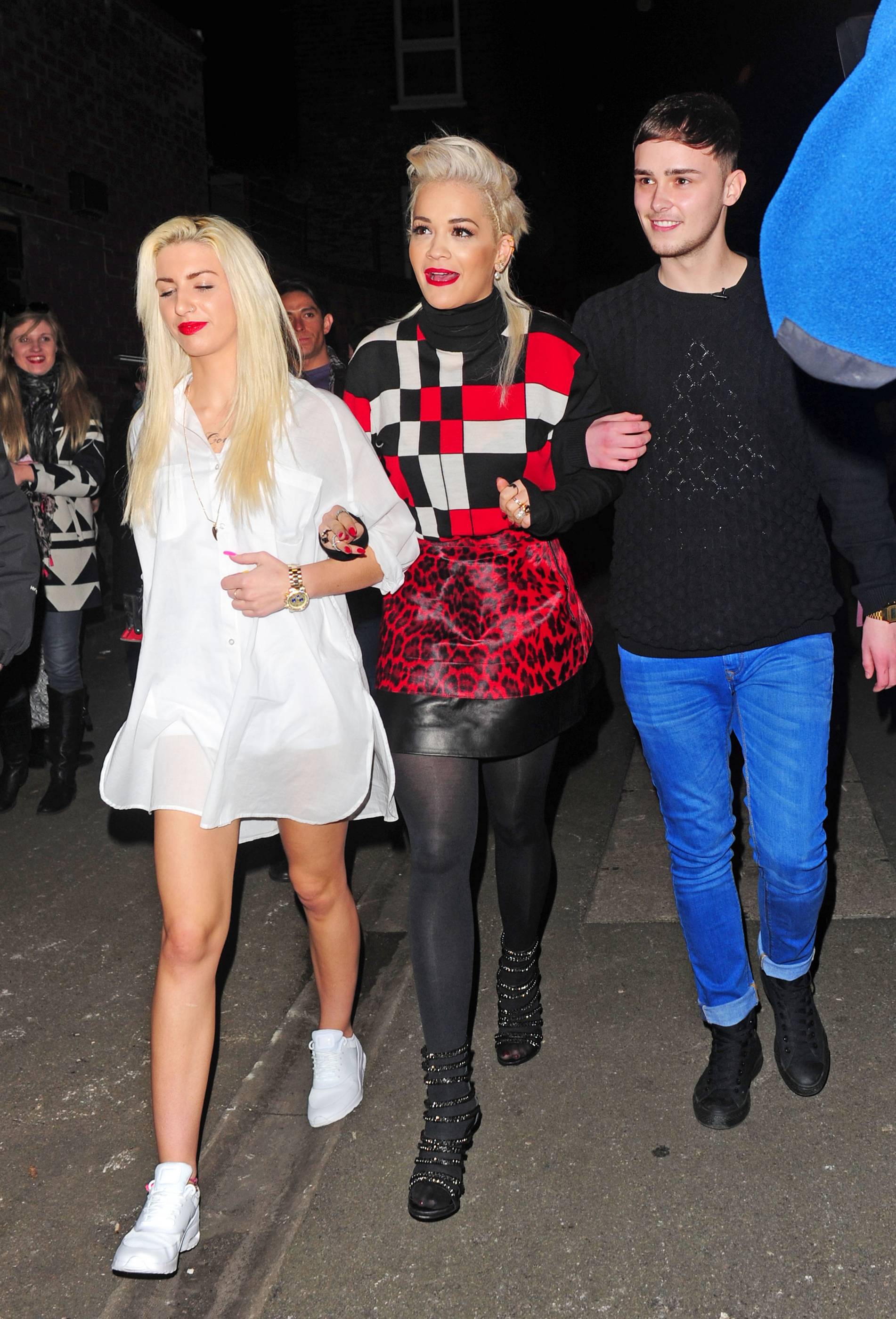 Rita Ora arriving at Charli XCX’s gig