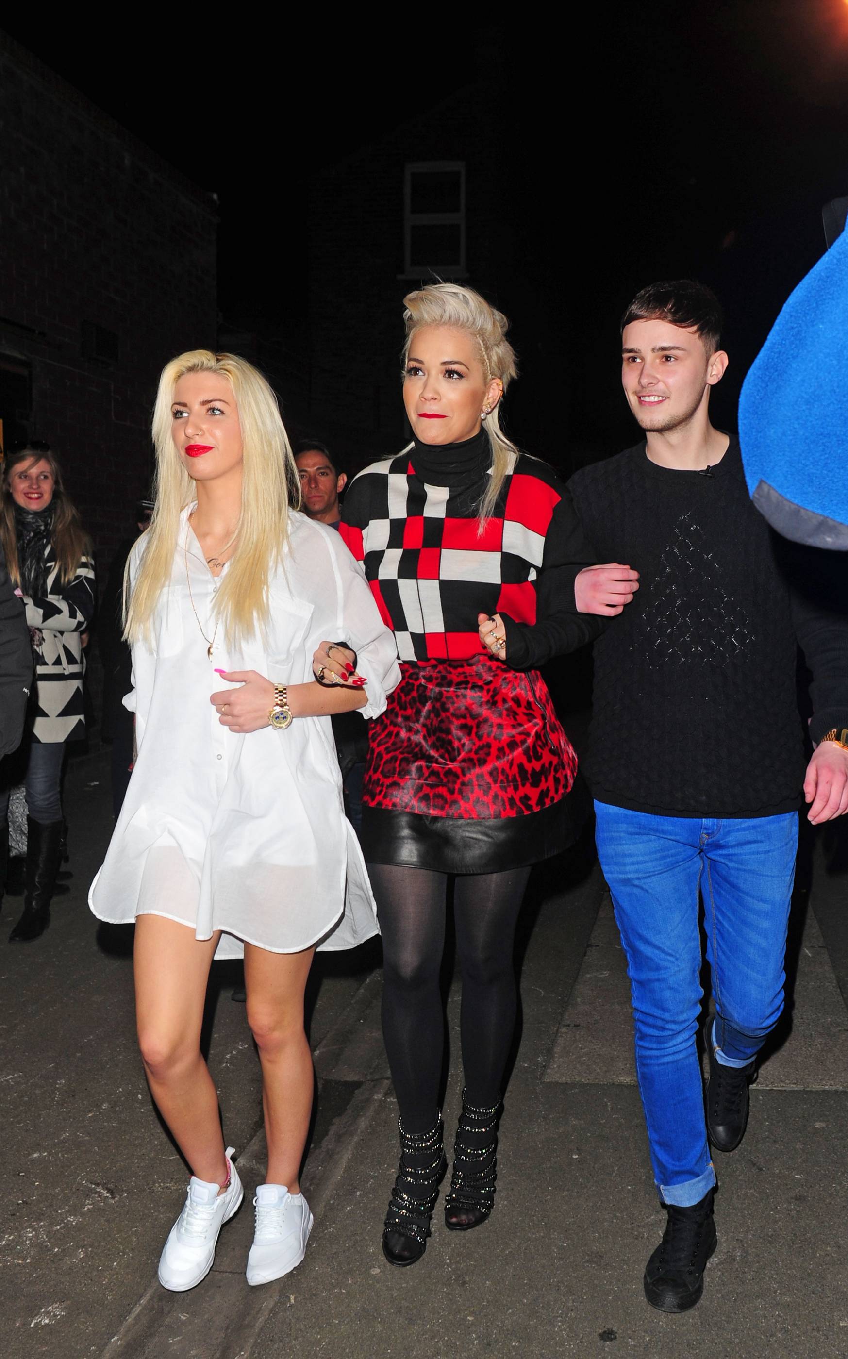 Rita Ora arriving at Charli XCX’s gig