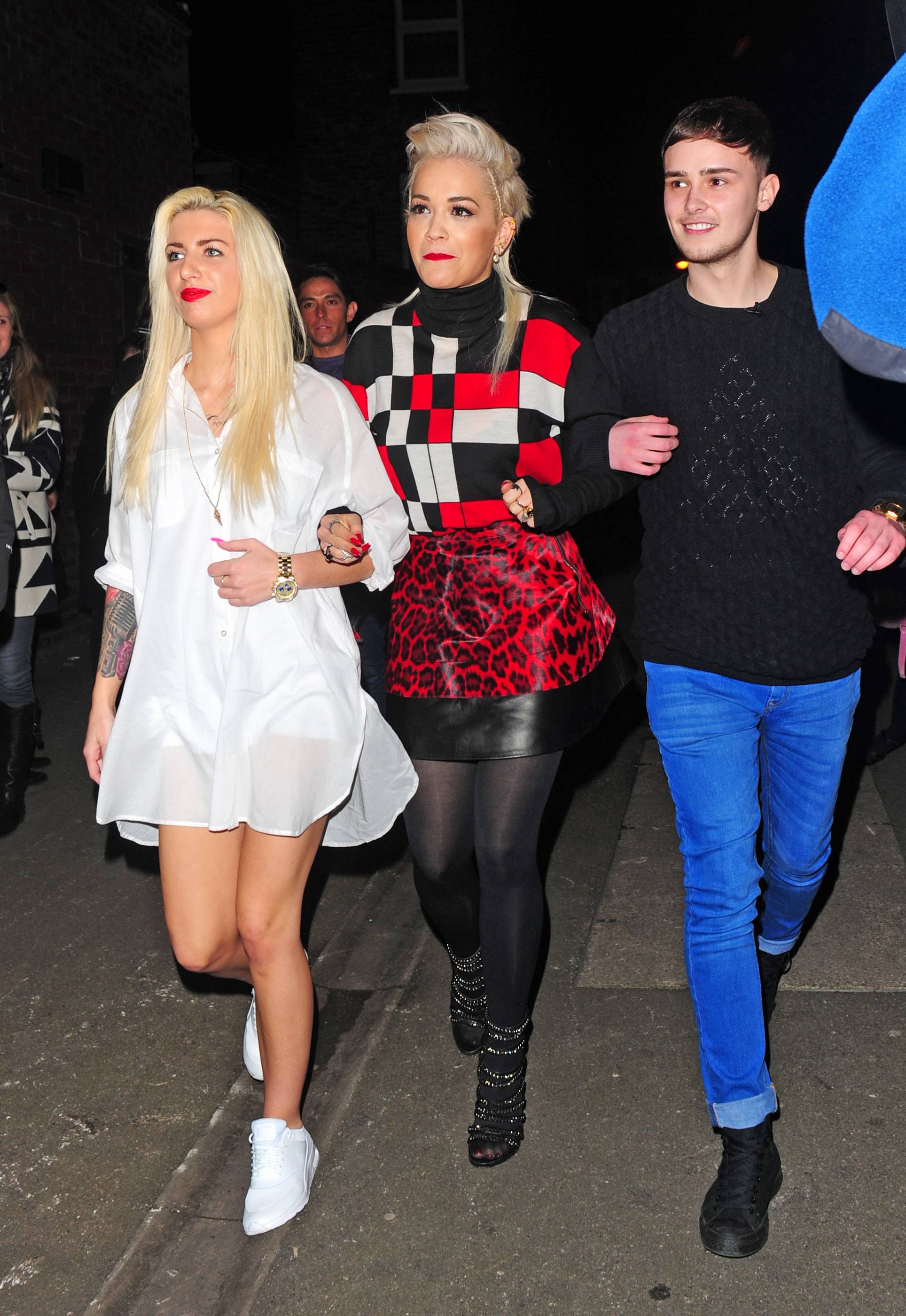 Rita Ora arriving at Charli XCX’s gig