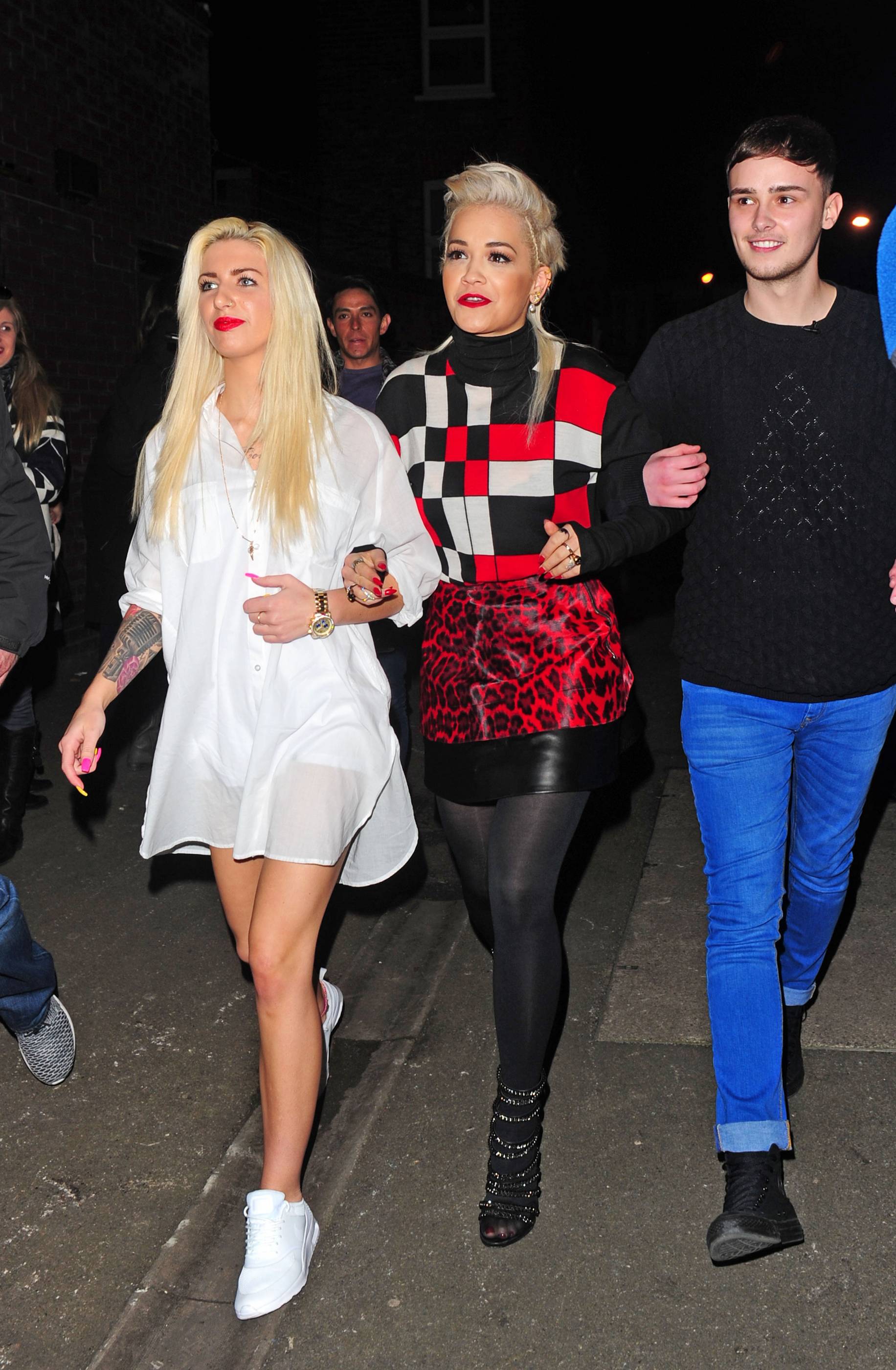 Rita Ora arriving at Charli XCX’s gig