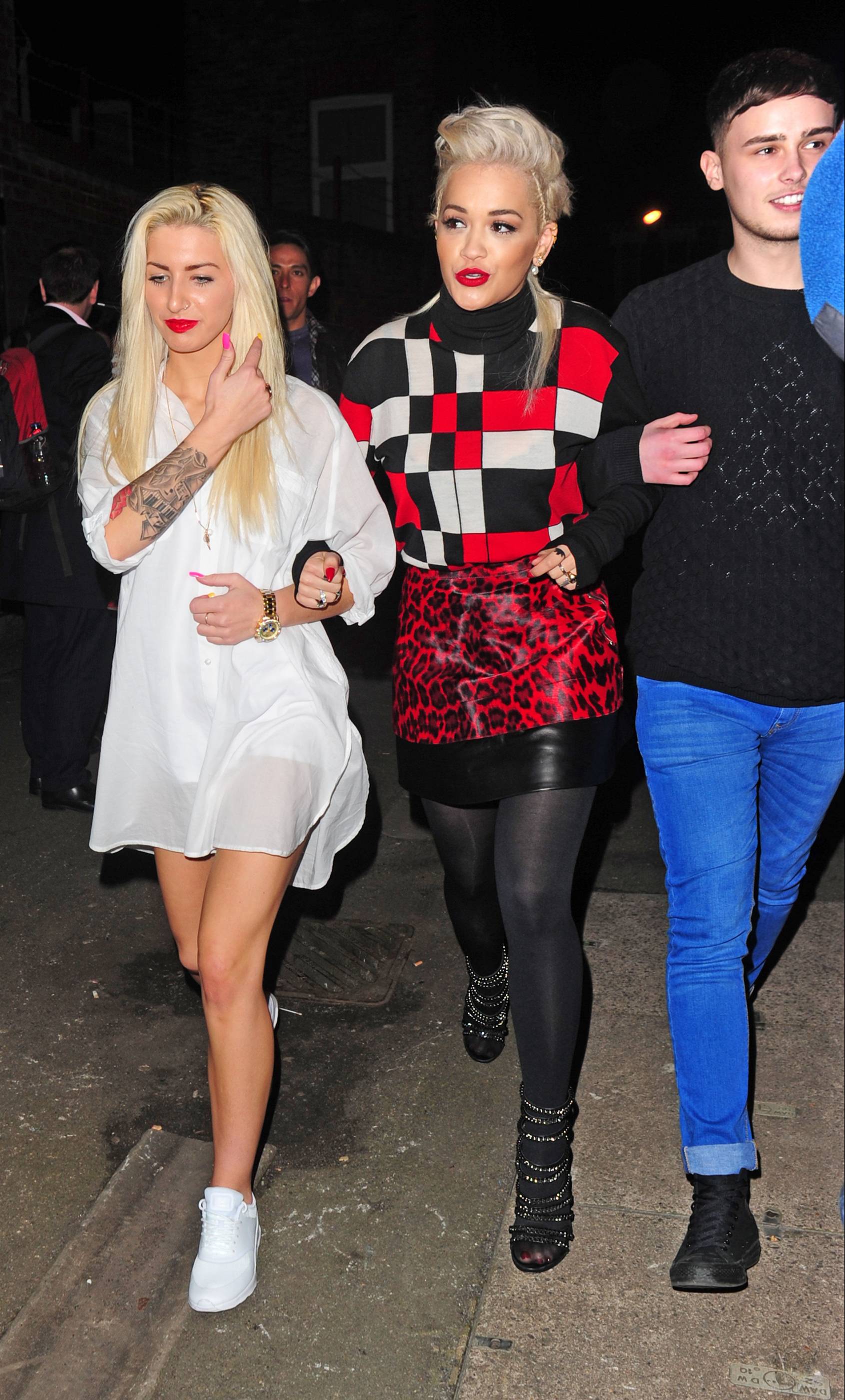 Rita Ora arriving at Charli XCX’s gig