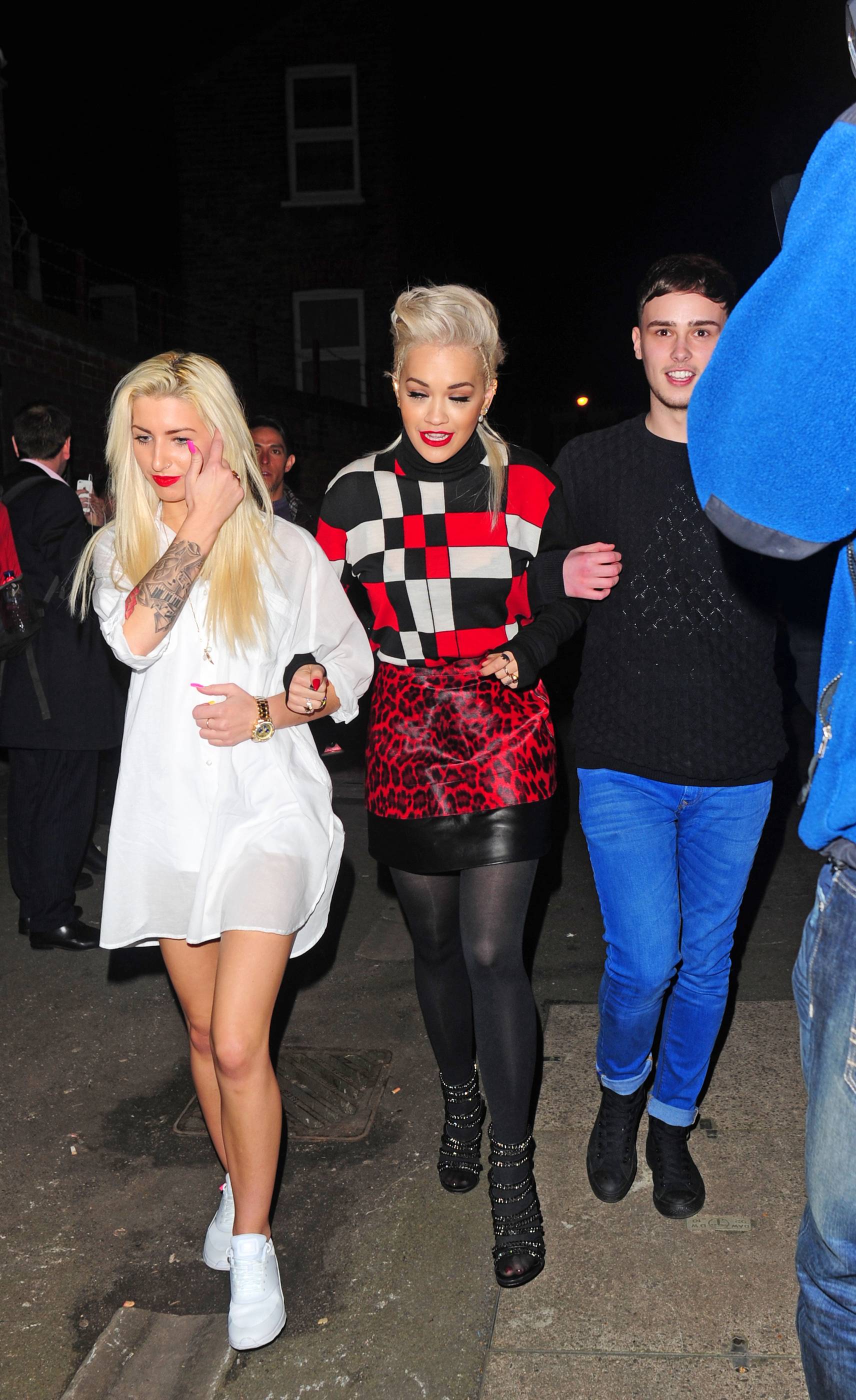 Rita Ora arriving at Charli XCX’s gig