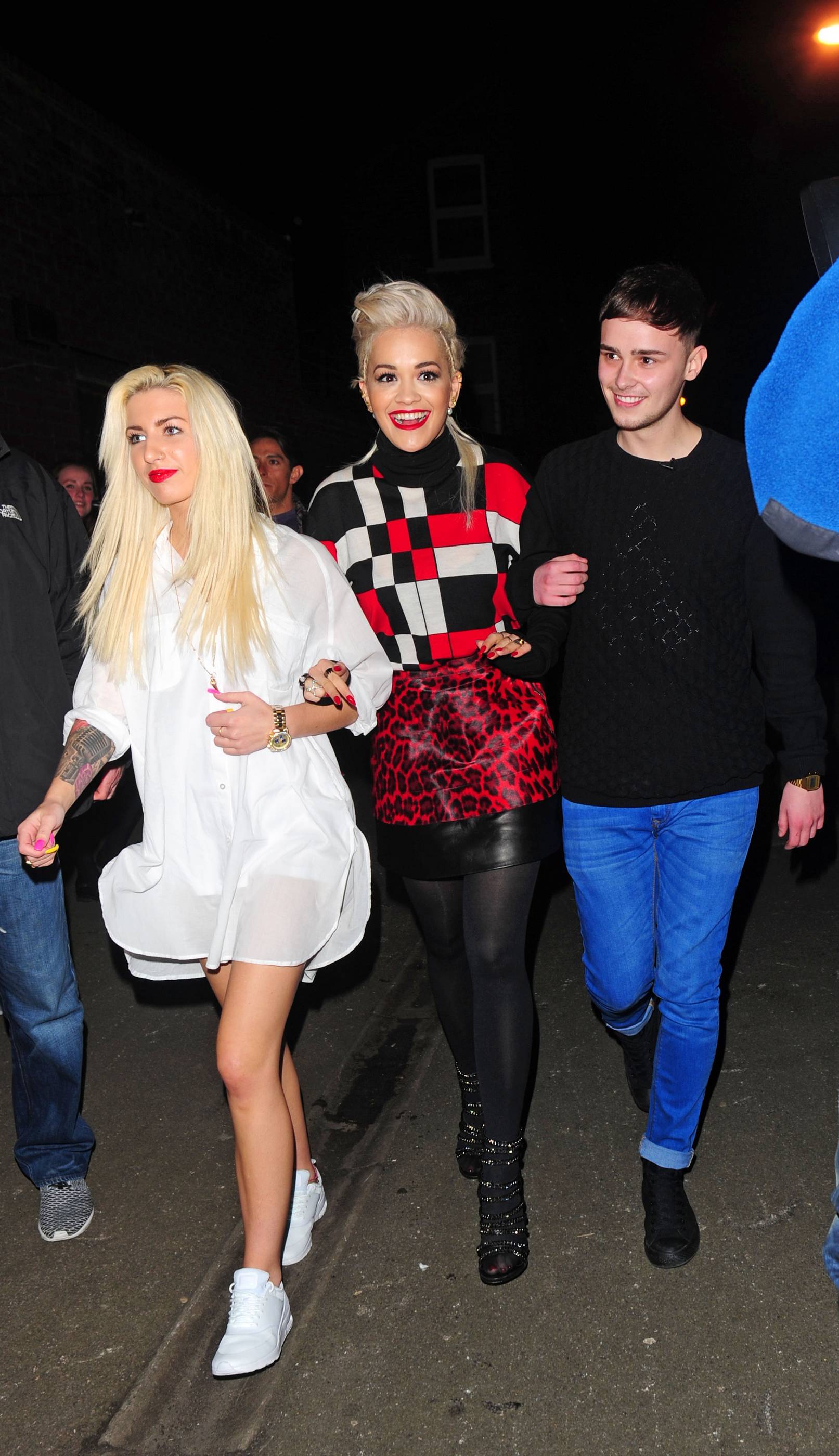 Rita Ora arriving at Charli XCX’s gig