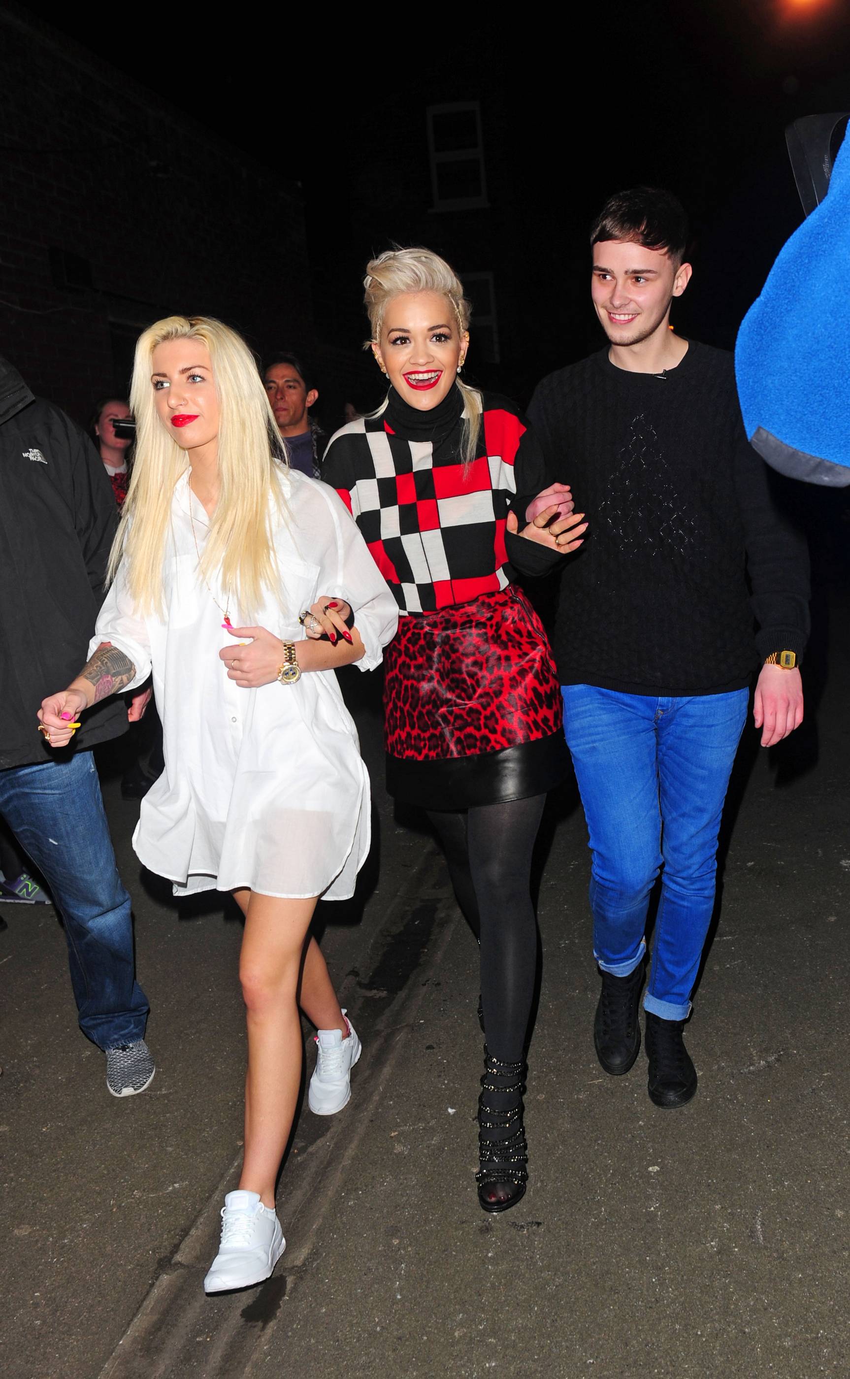 Rita Ora arriving at Charli XCX’s gig