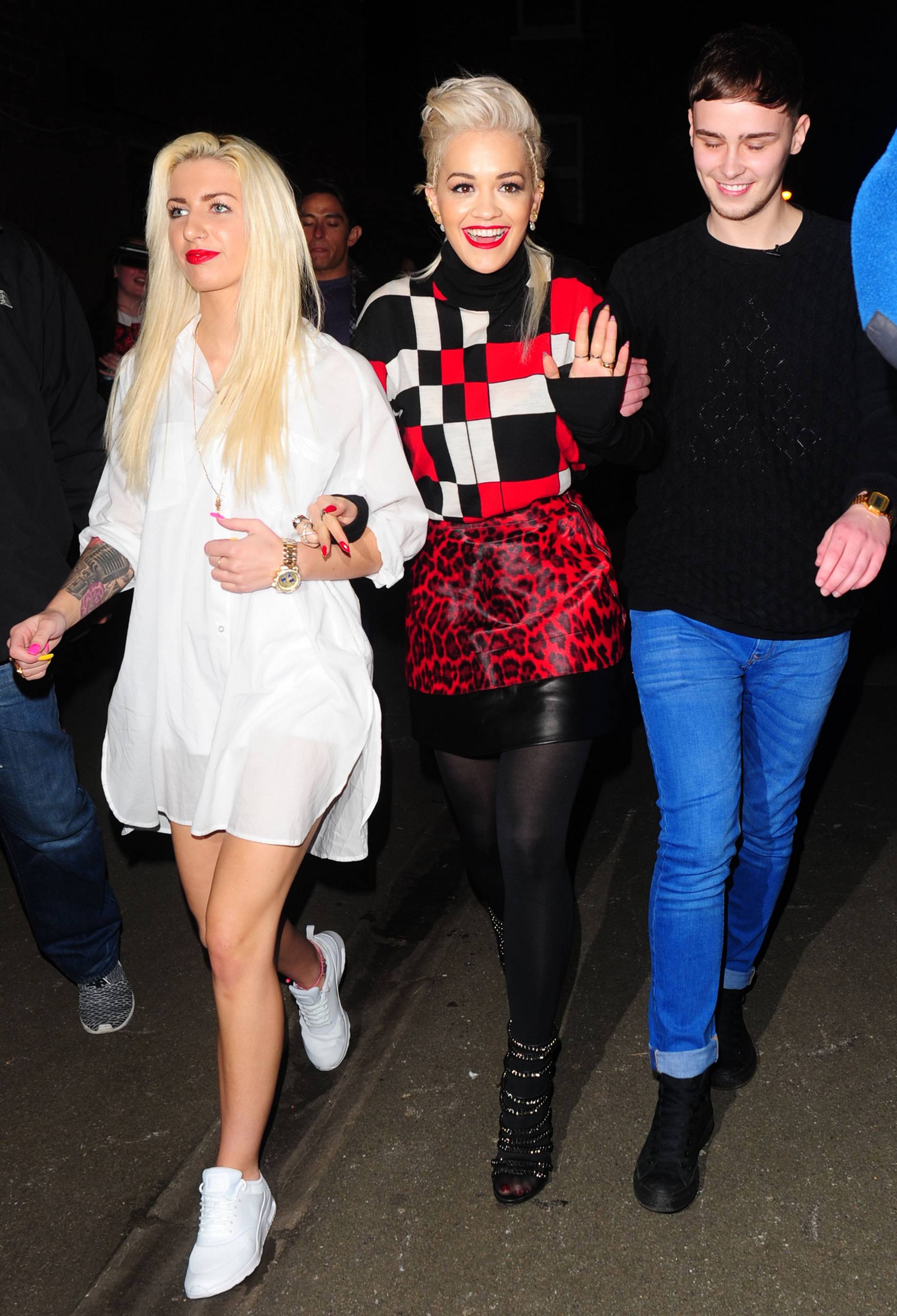 Rita Ora arriving at Charli XCX’s gig