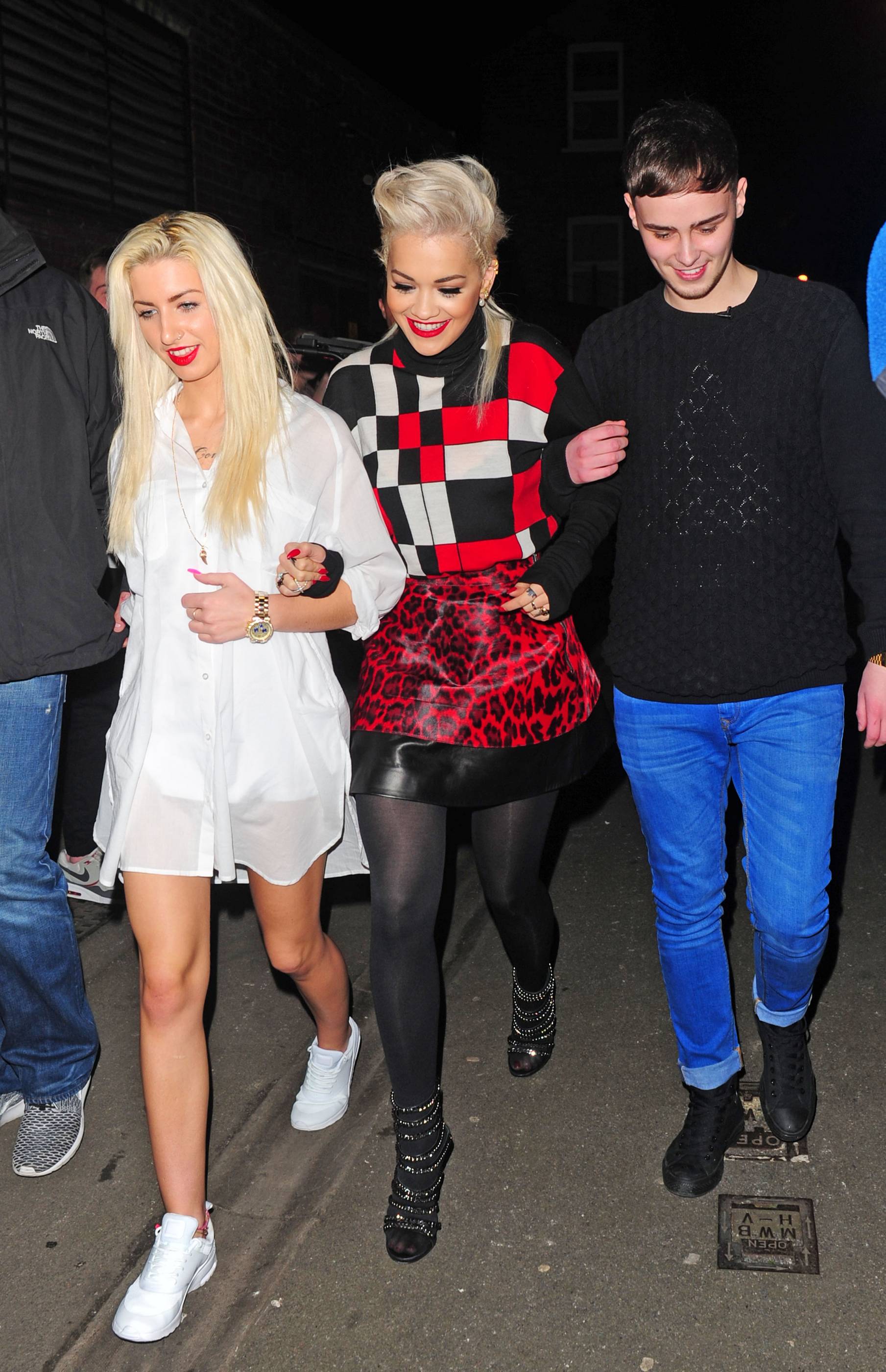 Rita Ora arriving at Charli XCX’s gig