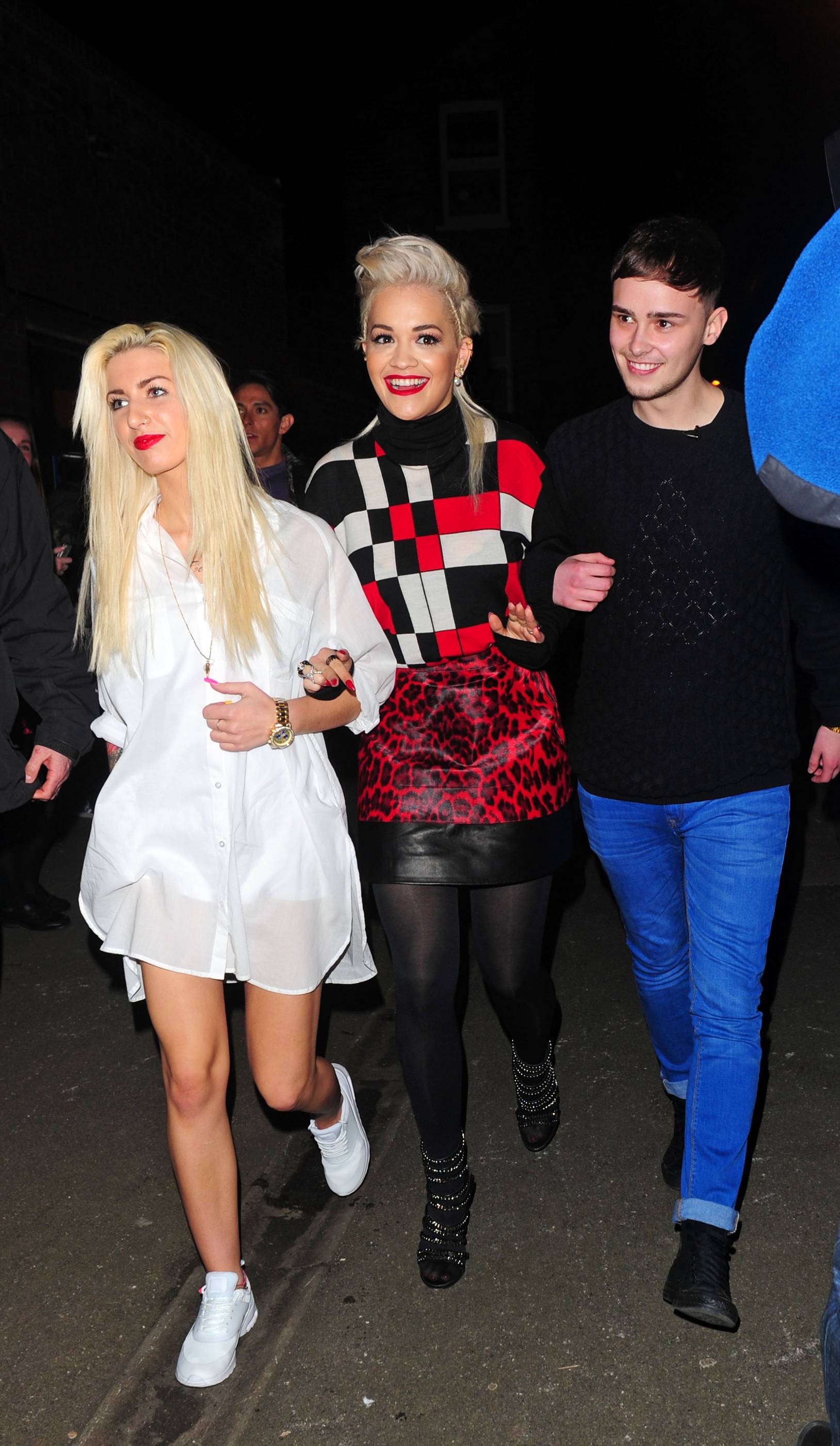 Rita Ora arriving at Charli XCX’s gig