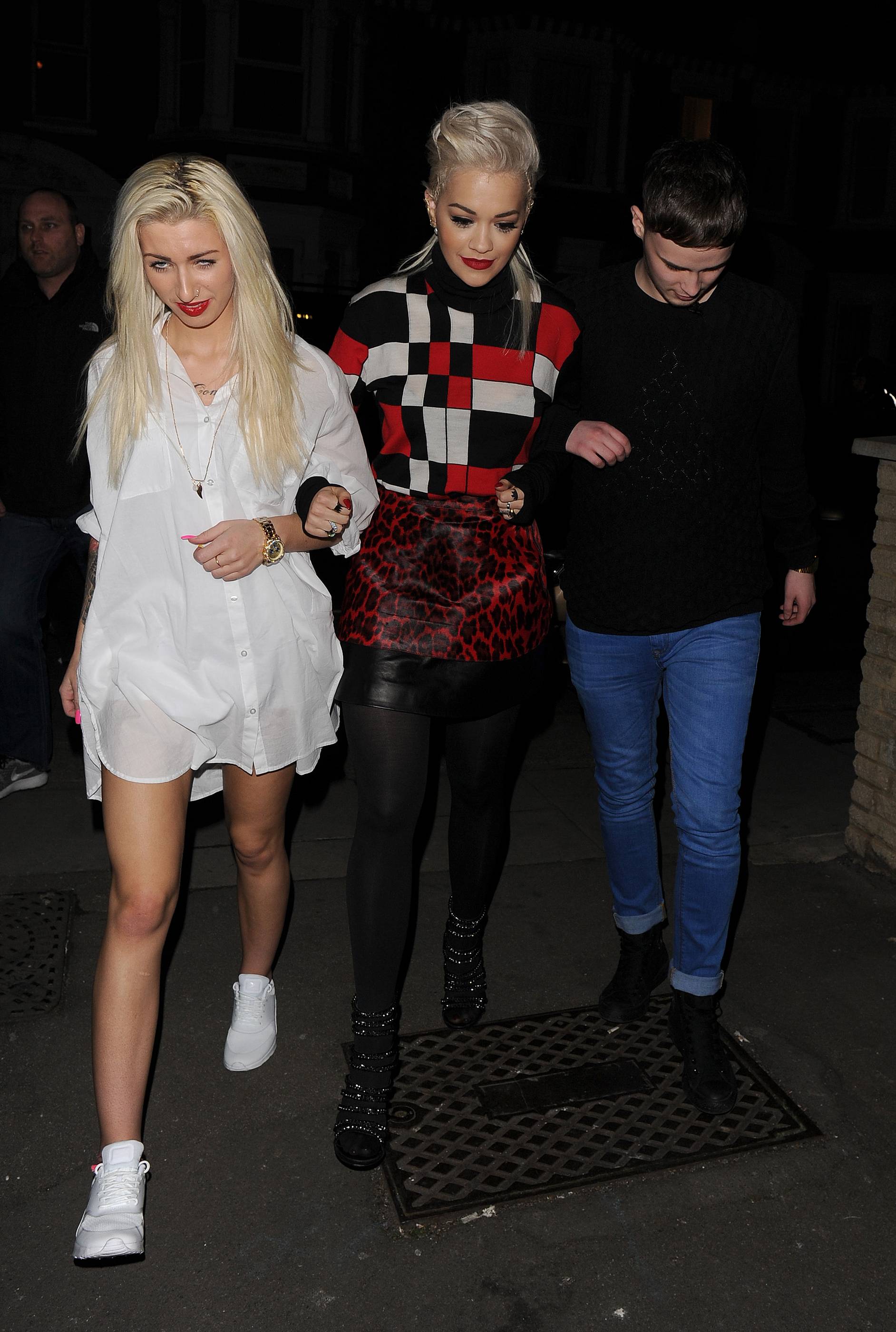 Rita Ora arriving at Charli XCX’s gig