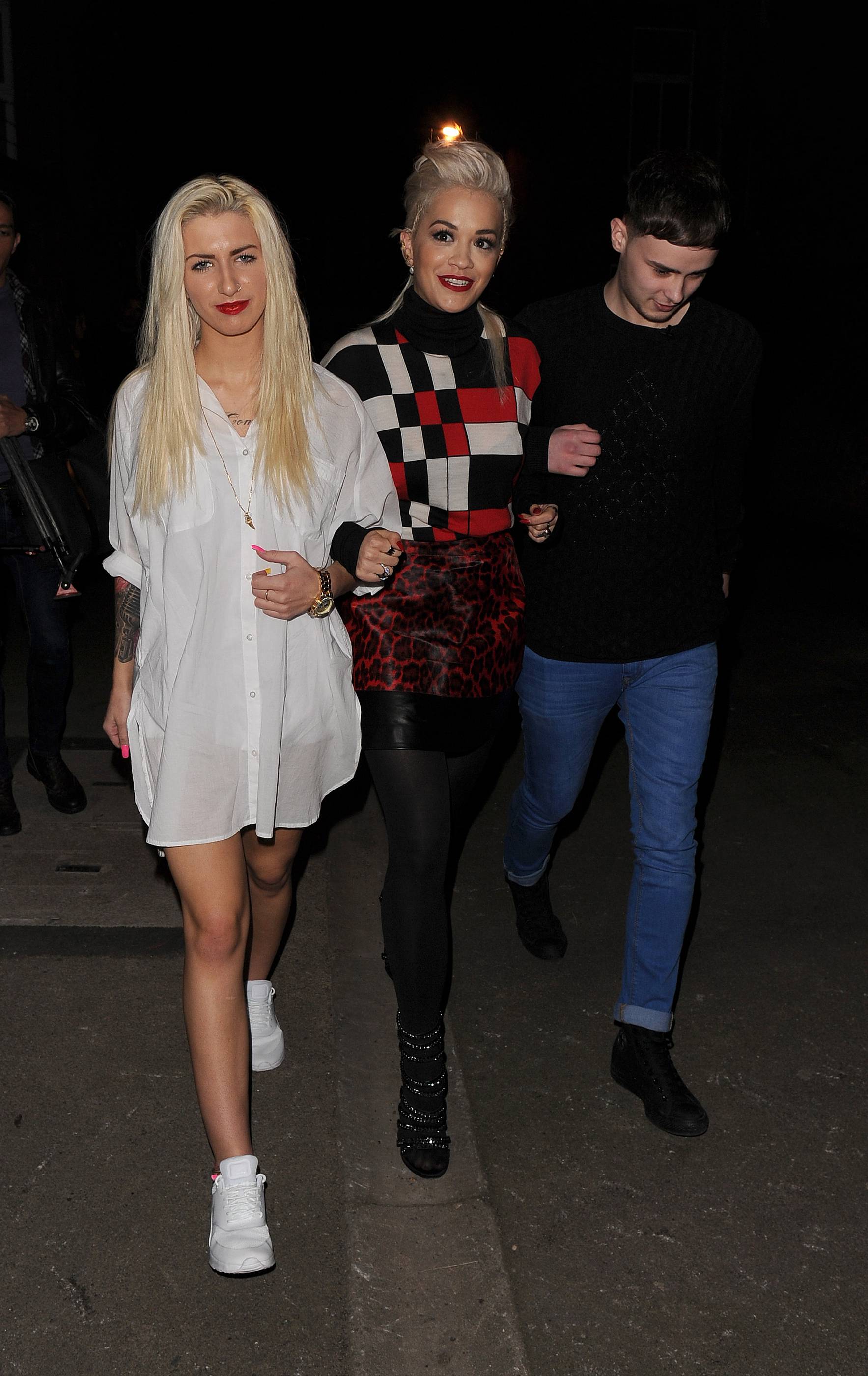 Rita Ora arriving at Charli XCX’s gig