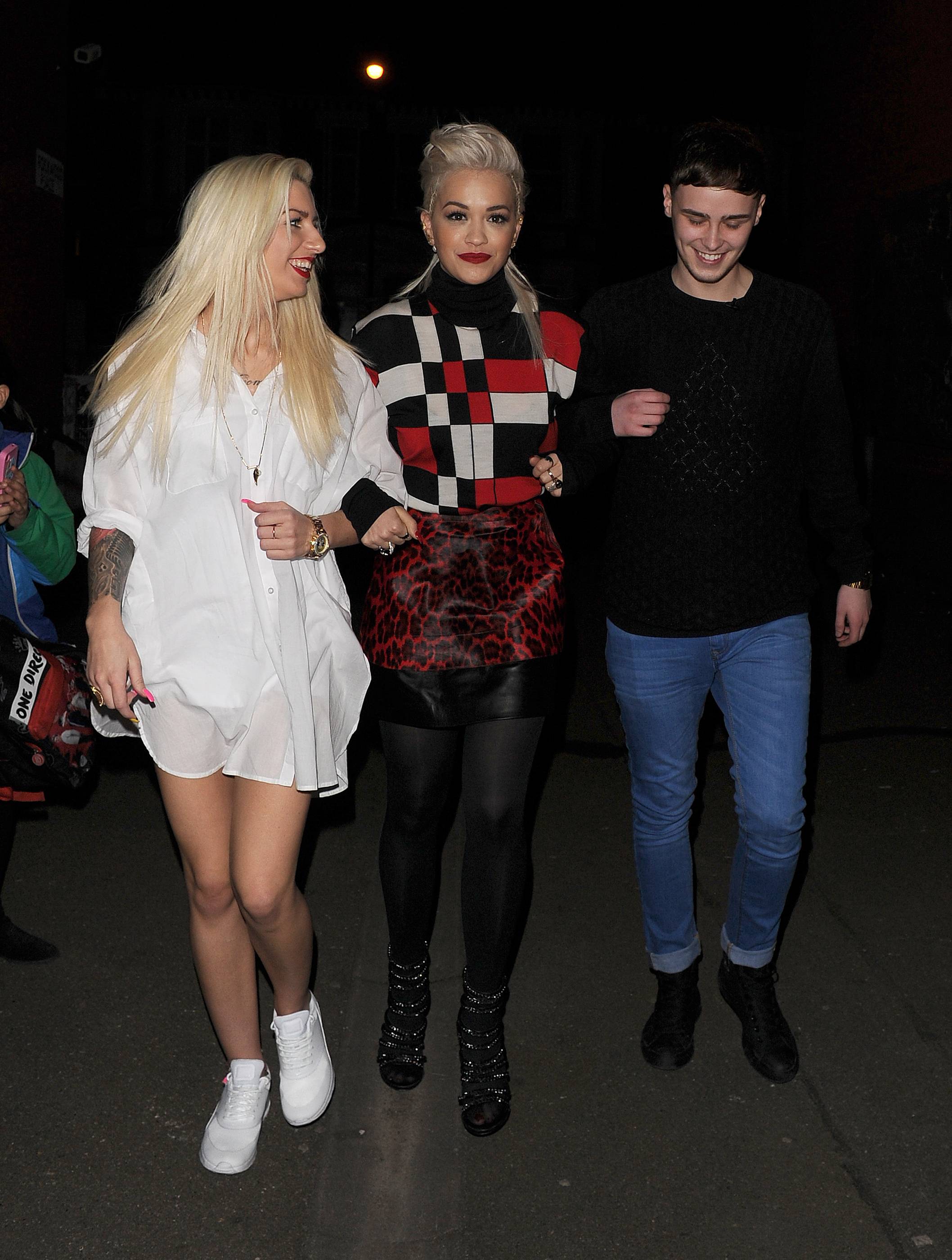 Rita Ora arriving at Charli XCX’s gig
