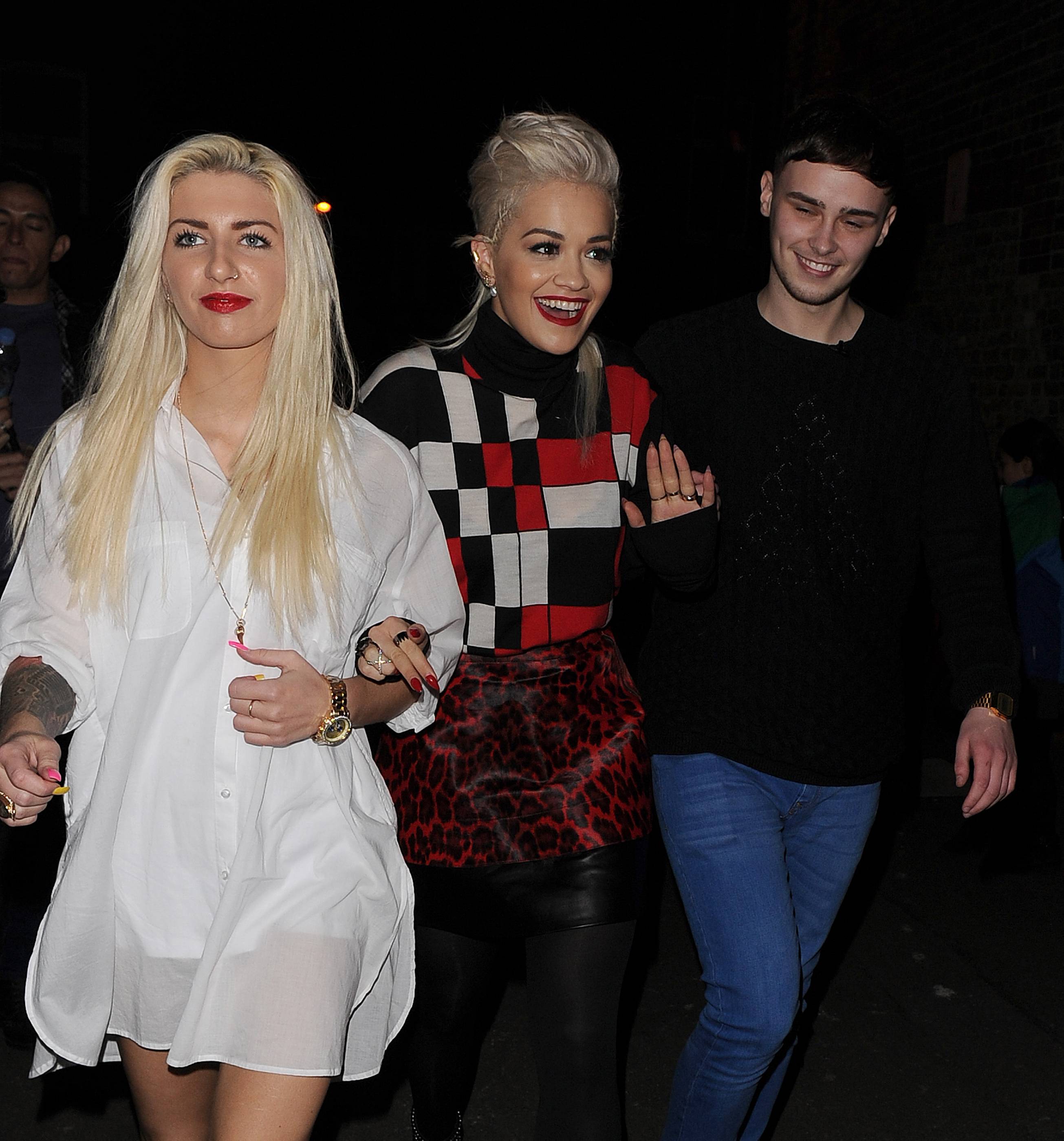 Rita Ora arriving at Charli XCX’s gig