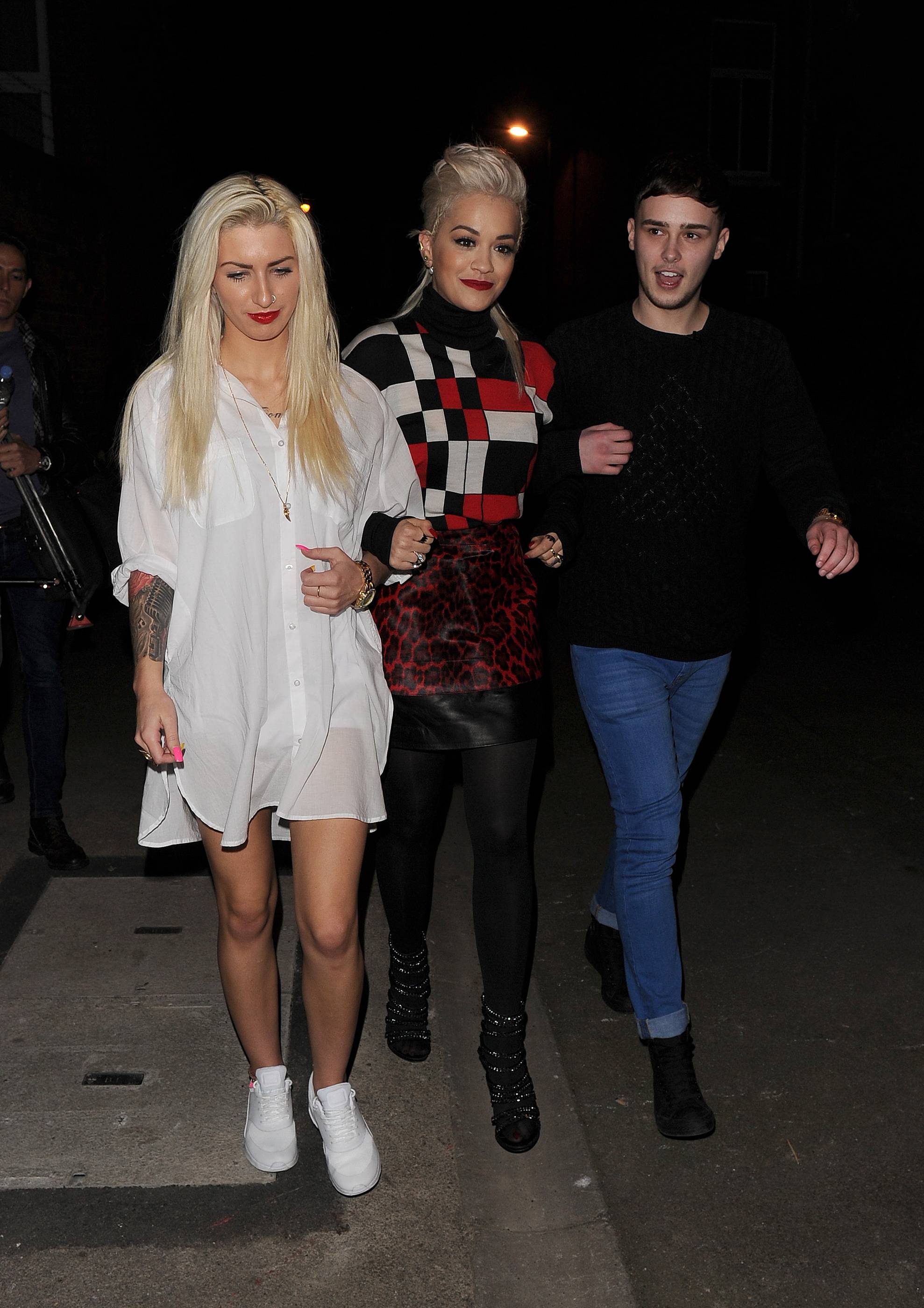 Rita Ora arriving at Charli XCX’s gig