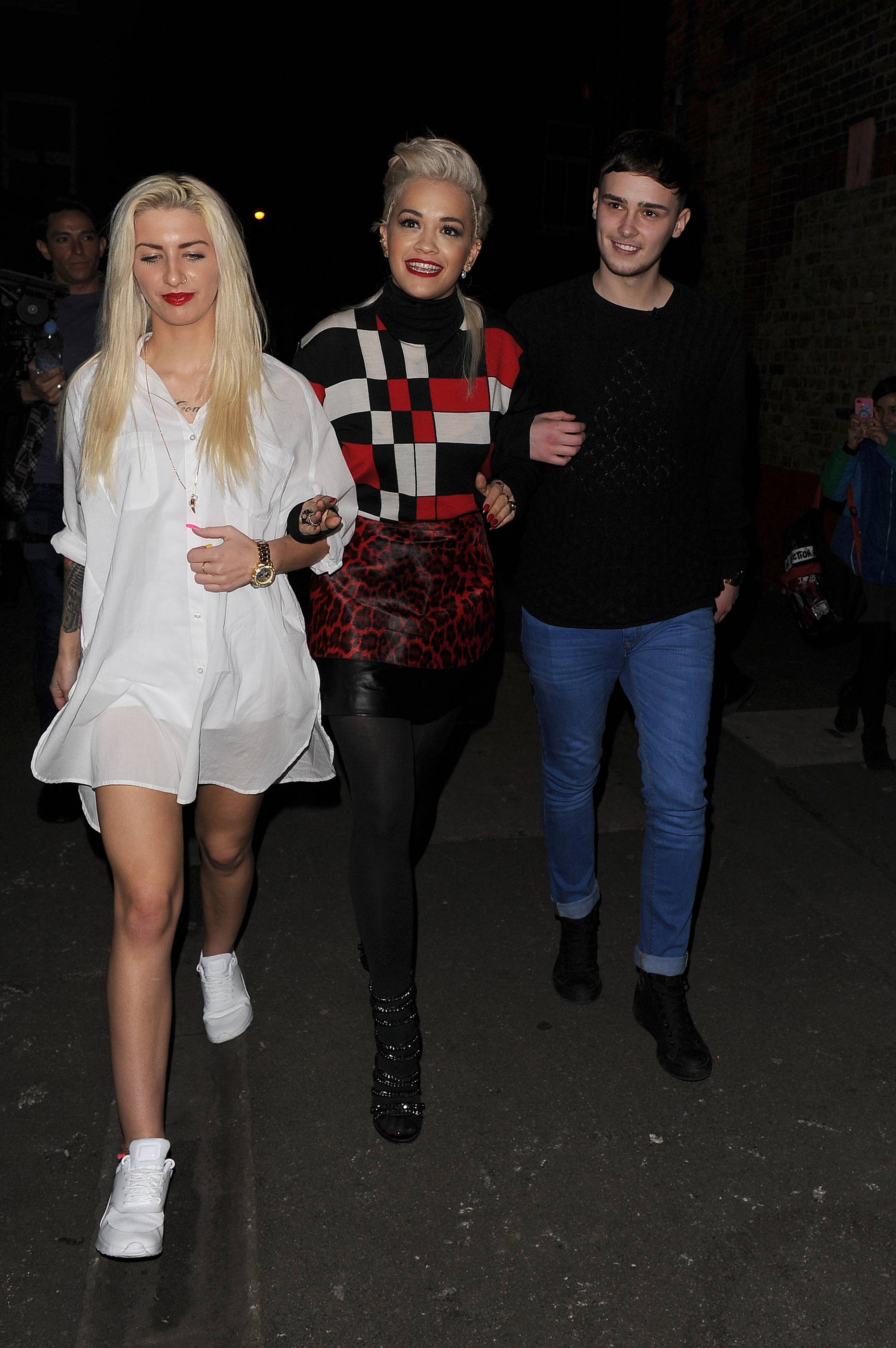 Rita Ora arriving at Charli XCX’s gig