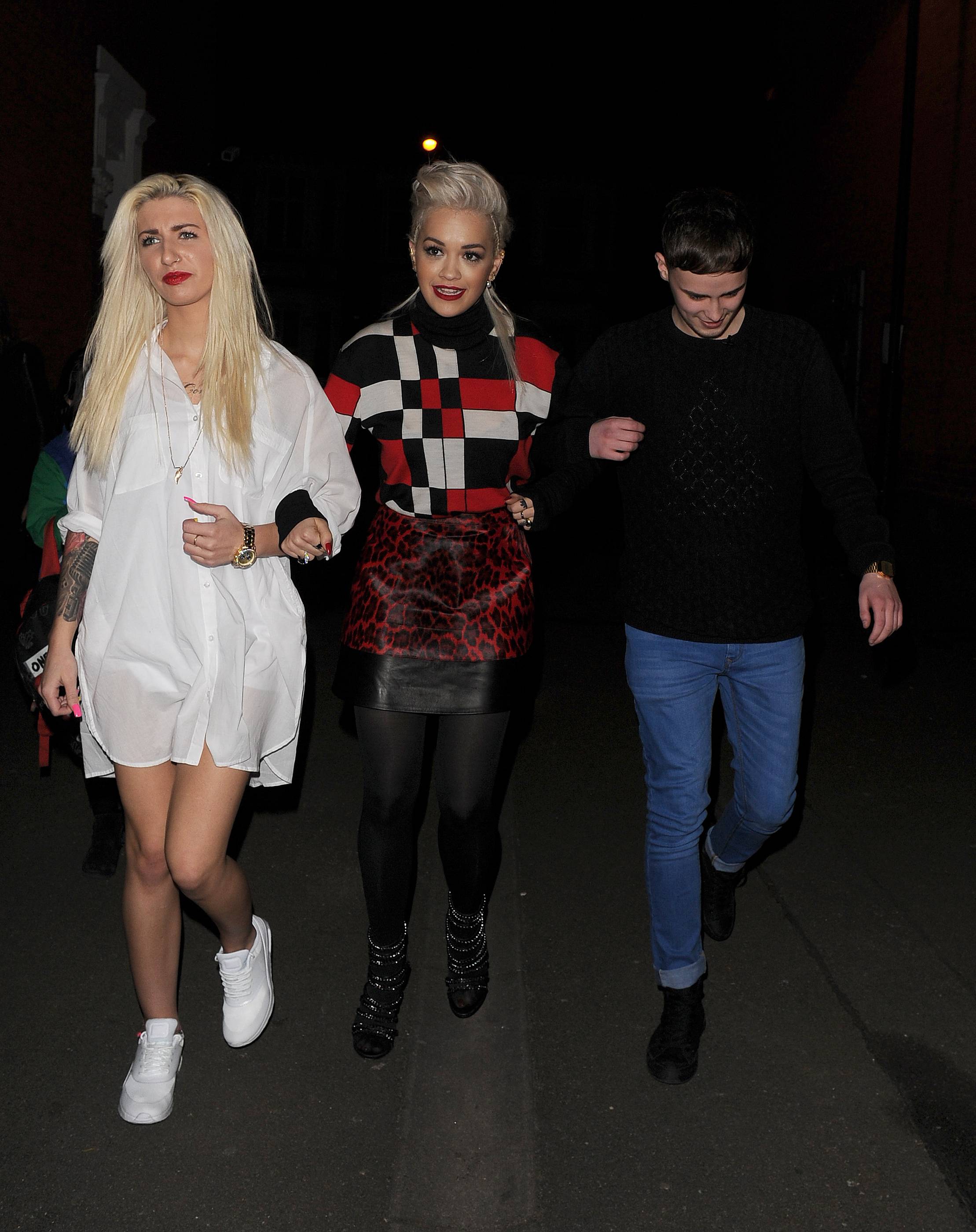 Rita Ora arriving at Charli XCX’s gig