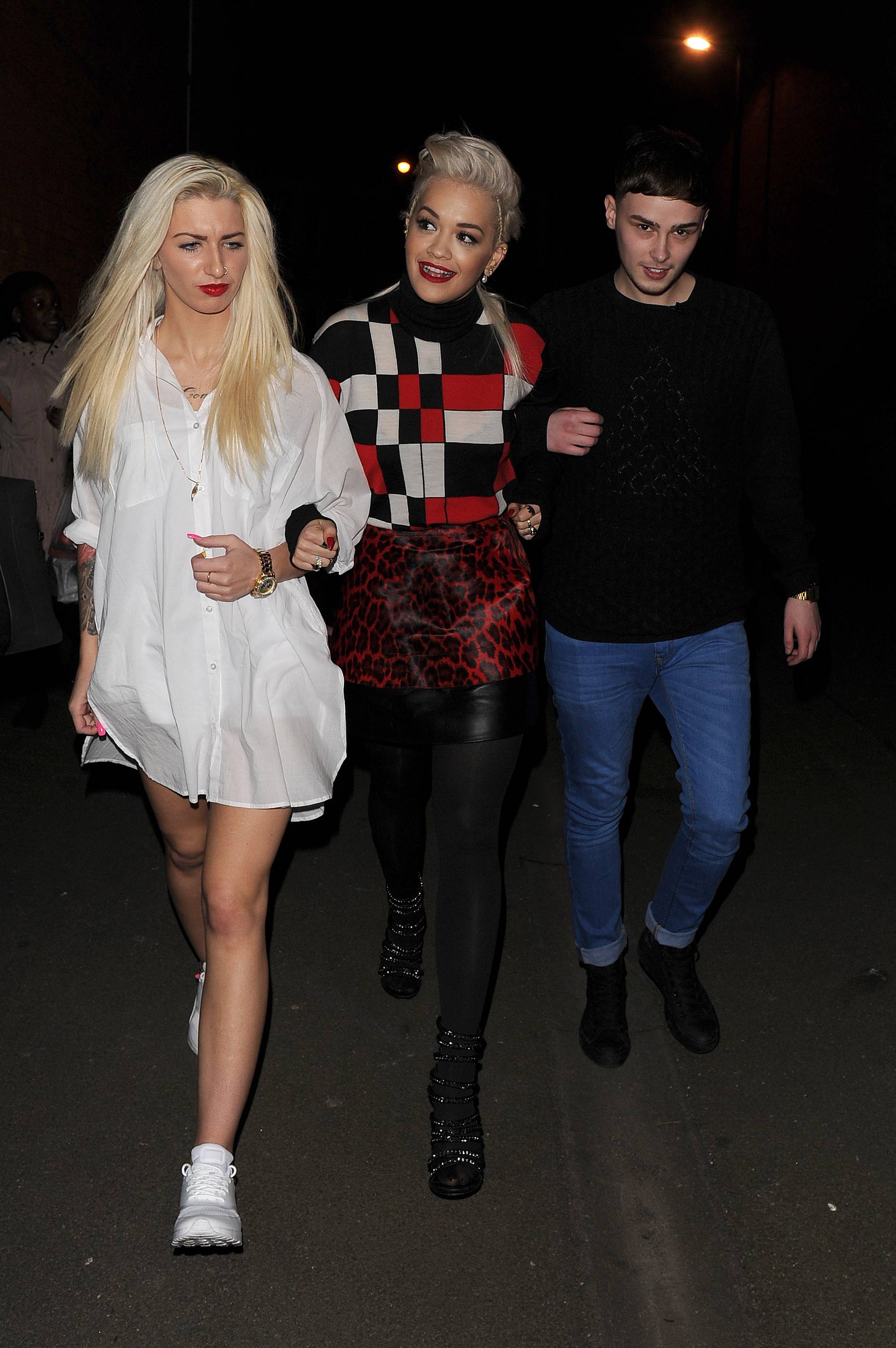 Rita Ora arriving at Charli XCX’s gig