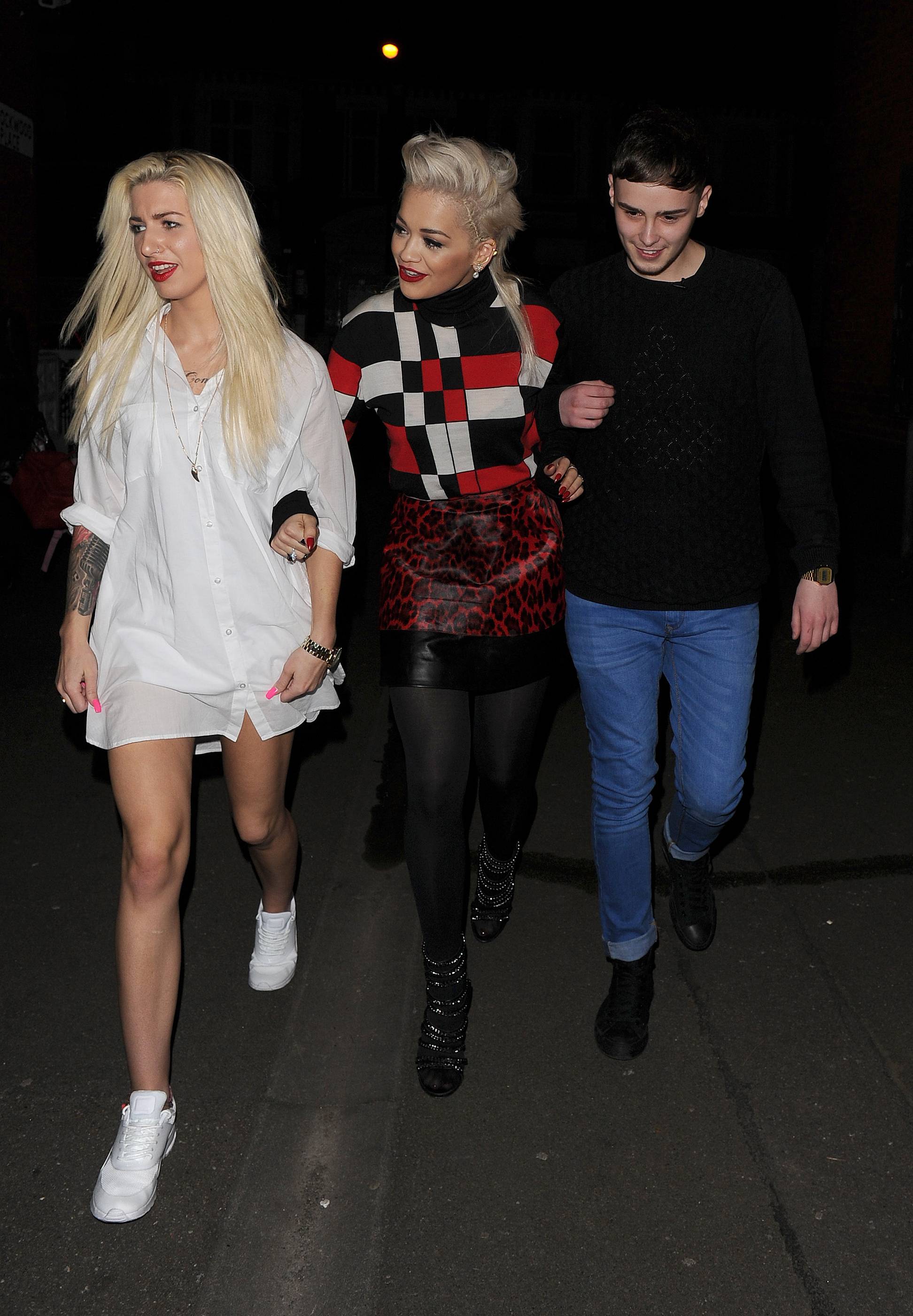 Rita Ora arriving at Charli XCX’s gig