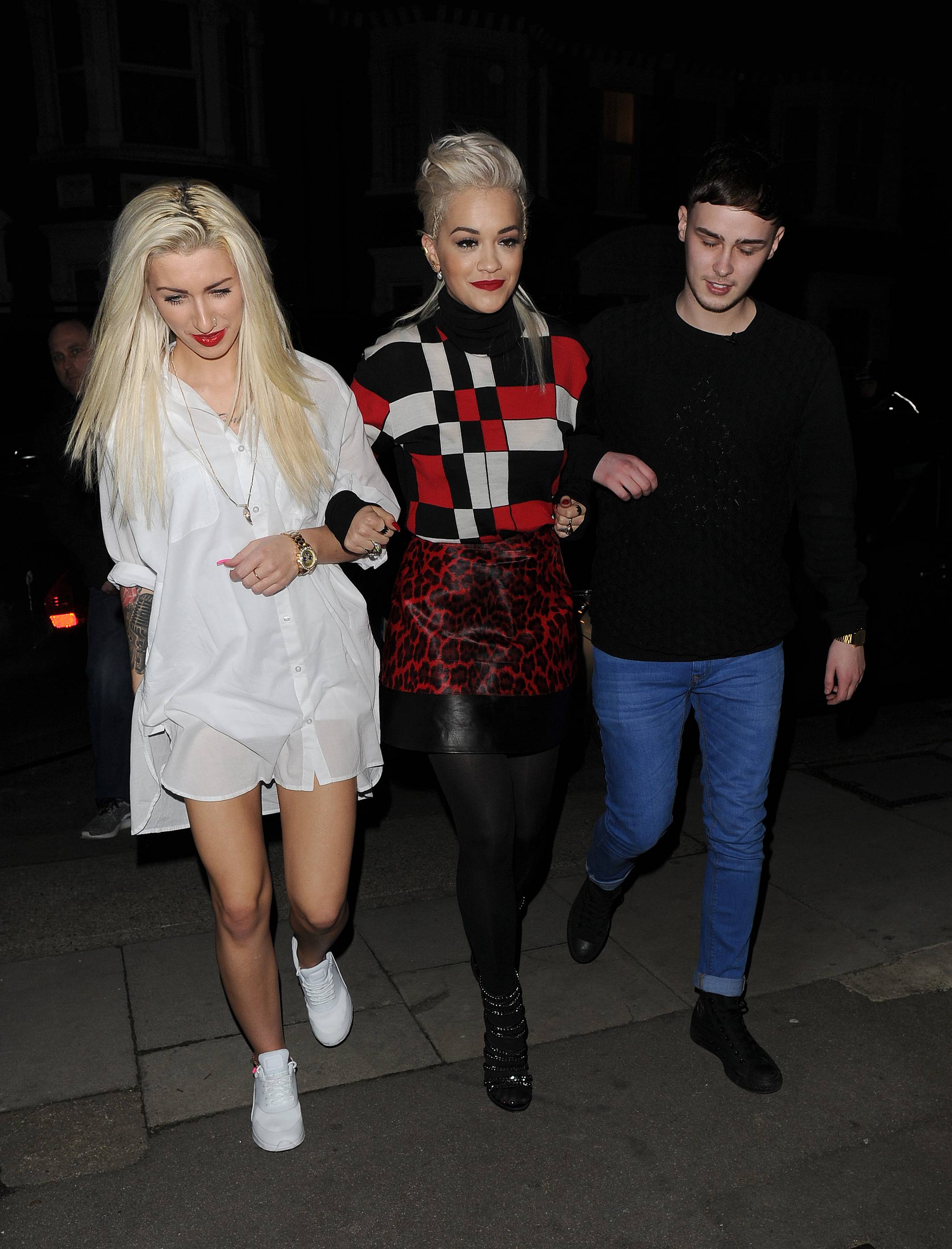 Rita Ora arriving at Charli XCX’s gig