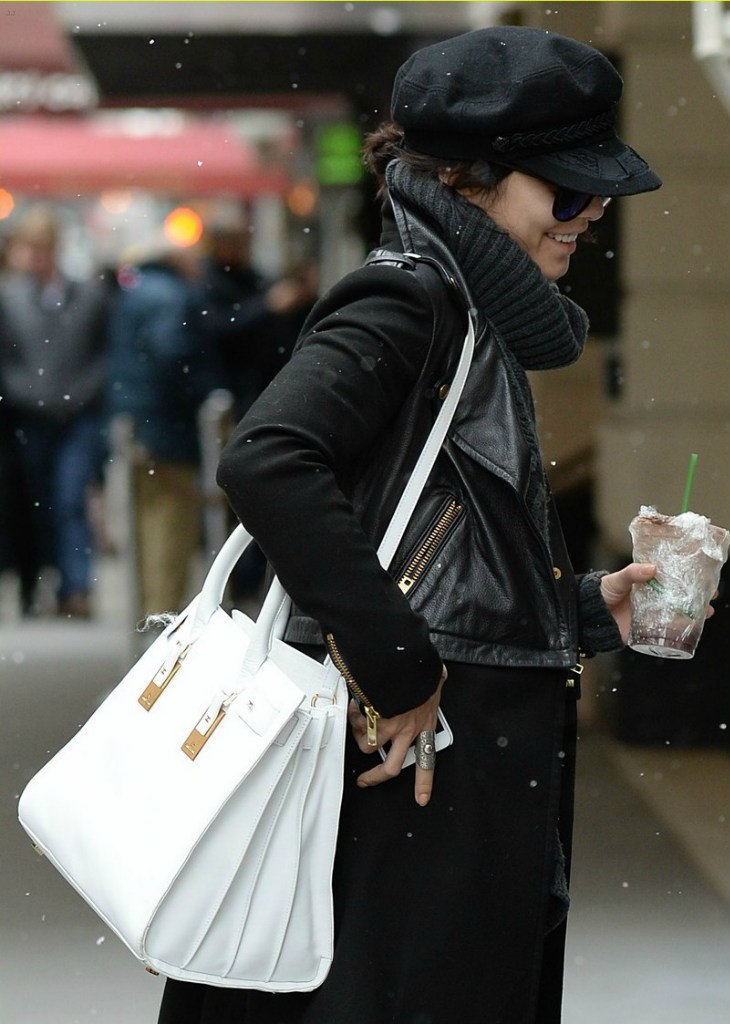 Vanessa Hudgens arriving at Neil Simon Theatre