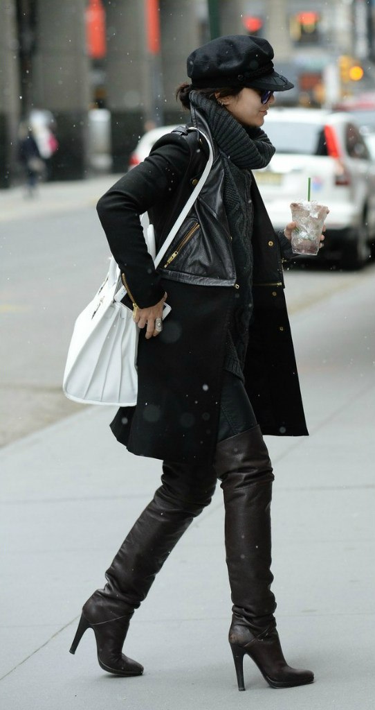 Vanessa Hudgens arriving at Neil Simon Theatre