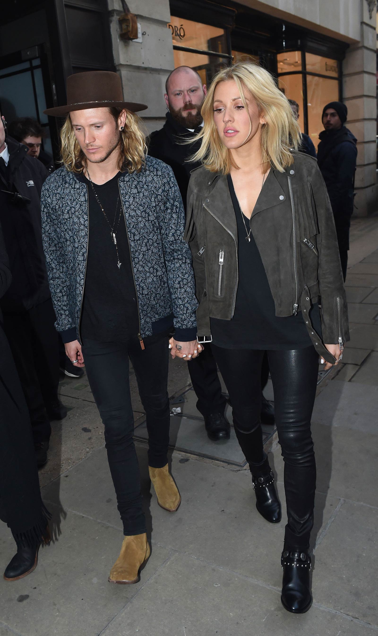 Ellie Goulding heading to a private gig in London