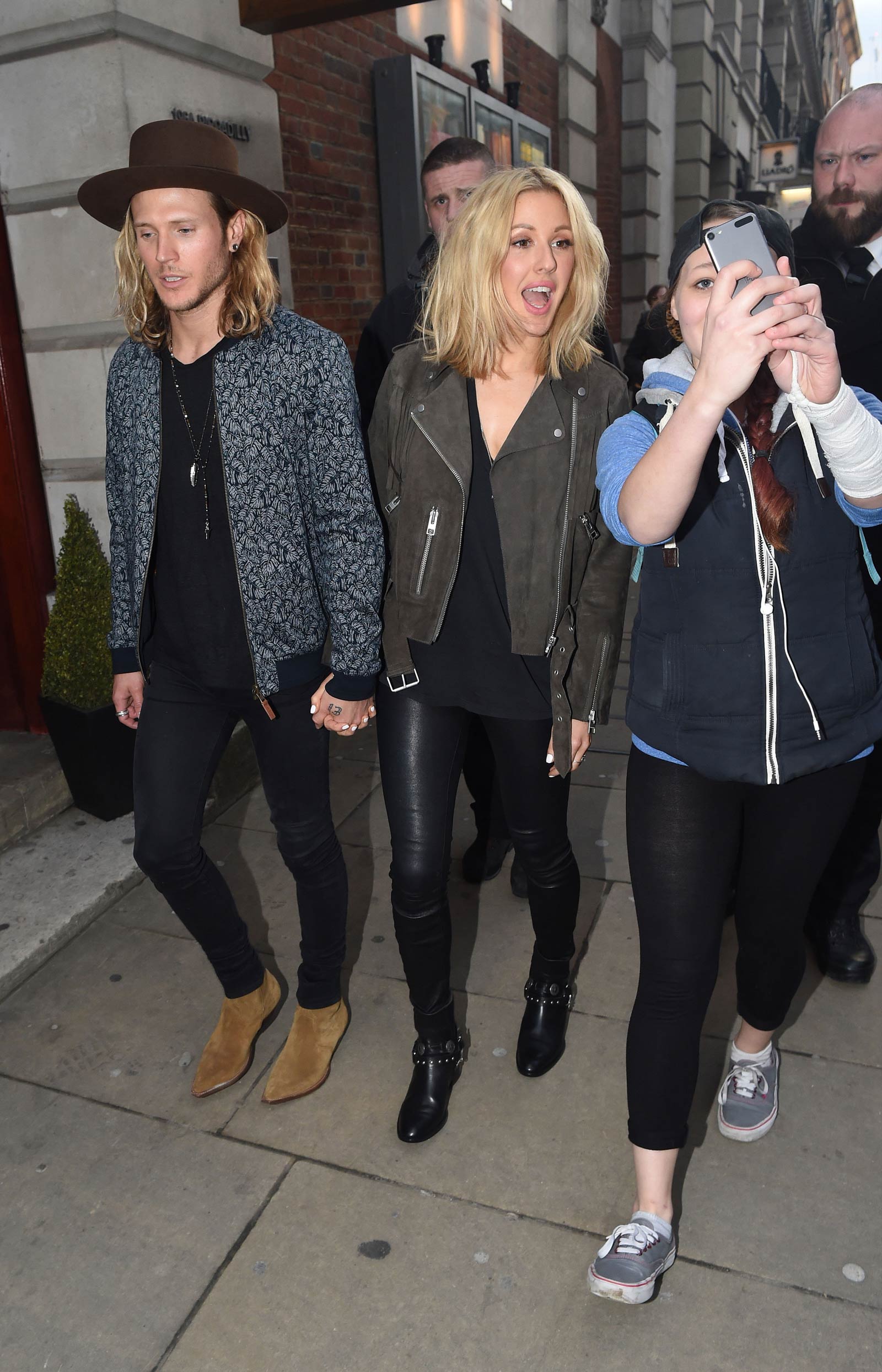 Ellie Goulding heading to a private gig in London