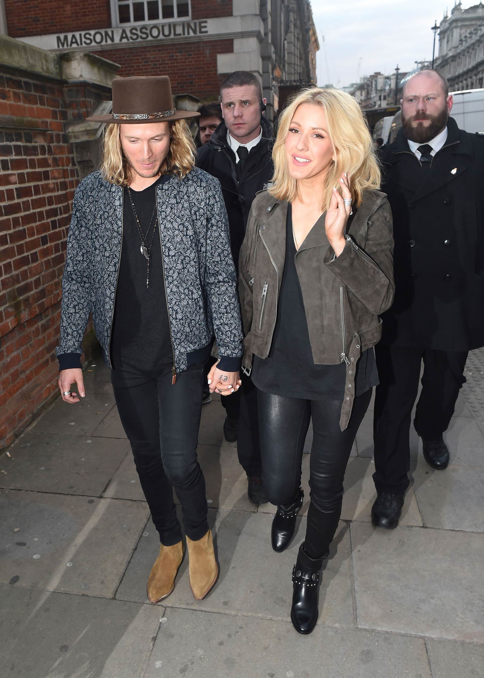 Ellie Goulding heading to a private gig in London