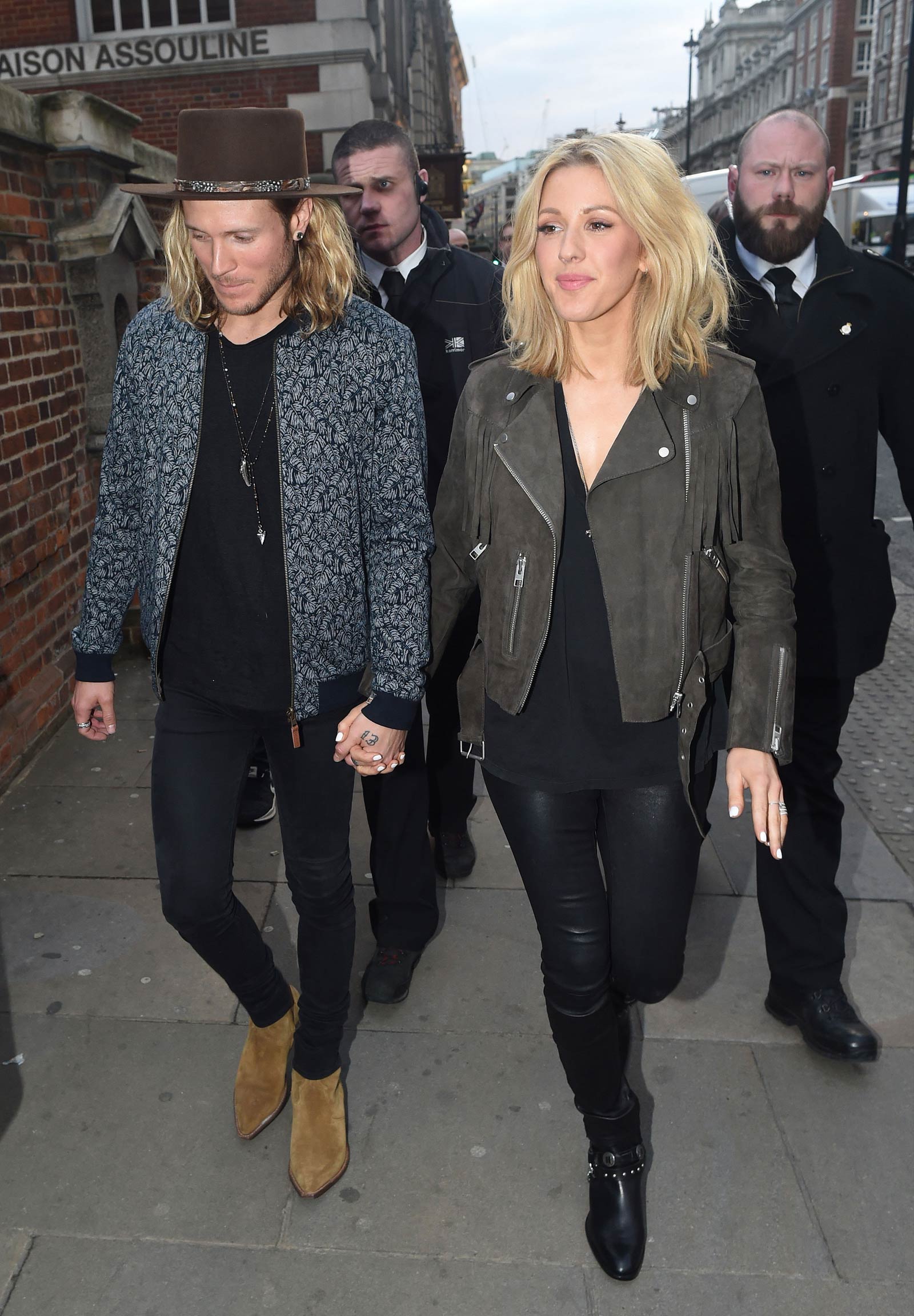 Ellie Goulding heading to a private gig in London