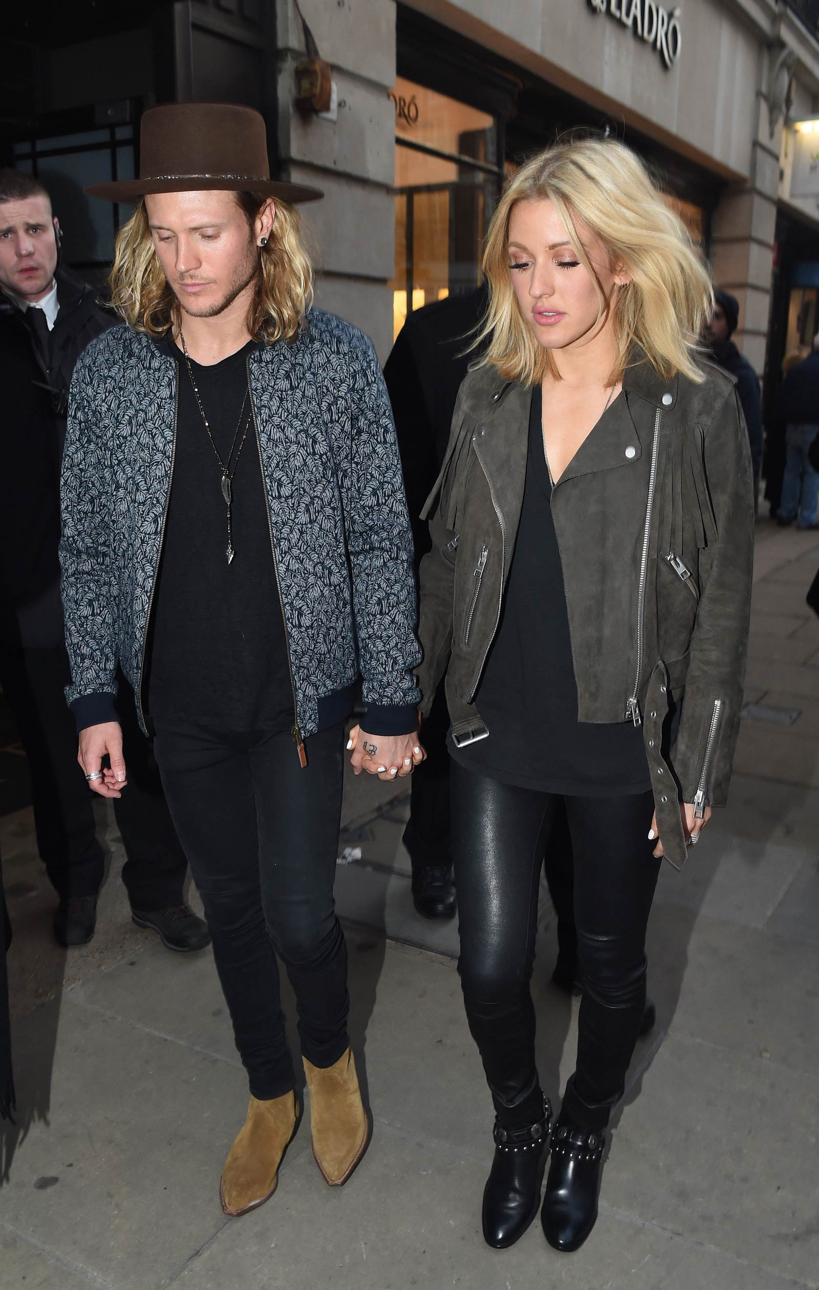 Ellie Goulding heading to a private gig in London