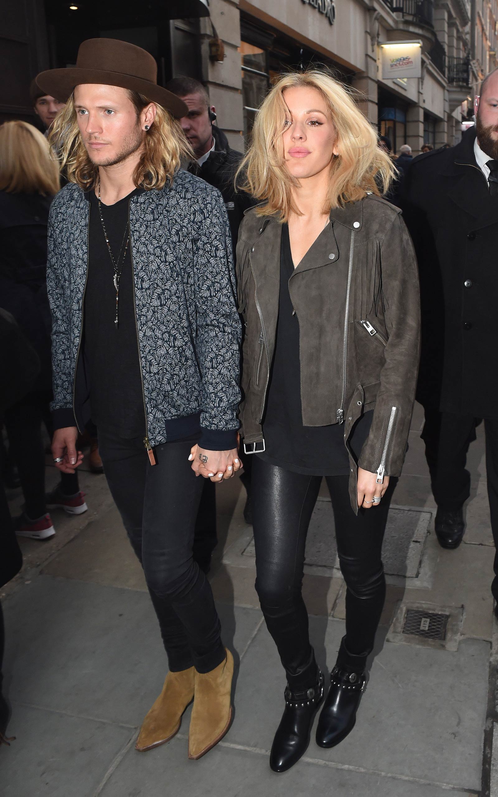 Ellie Goulding heading to a private gig in London