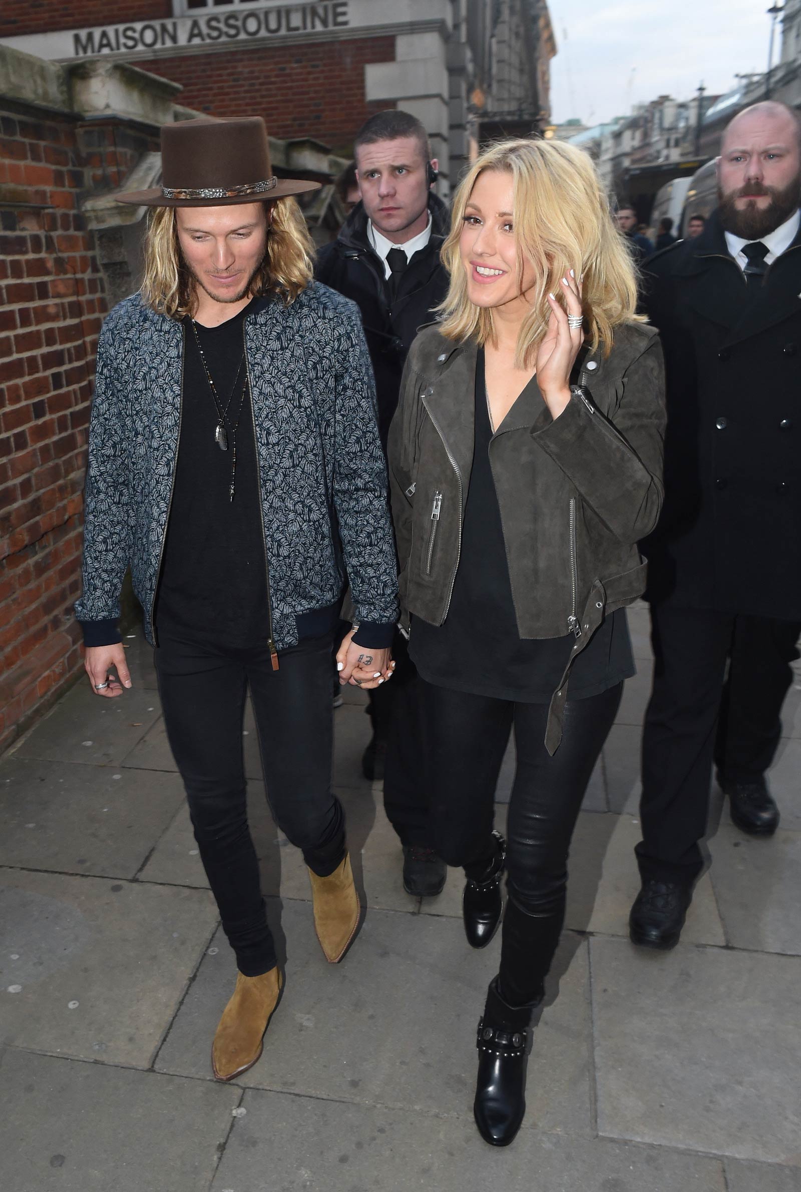 Ellie Goulding heading to a private gig in London