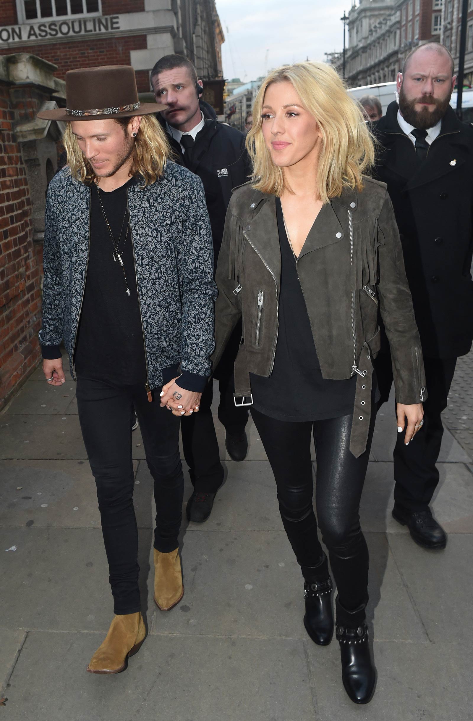 Ellie Goulding heading to a private gig in London