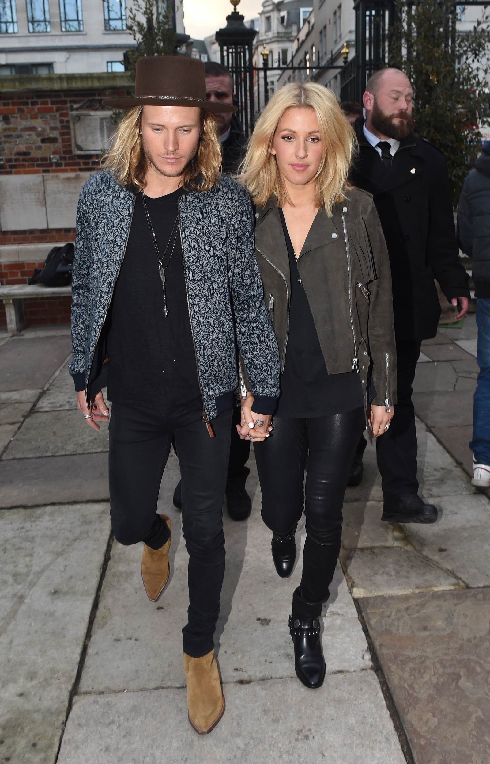 Ellie Goulding heading to a private gig in London