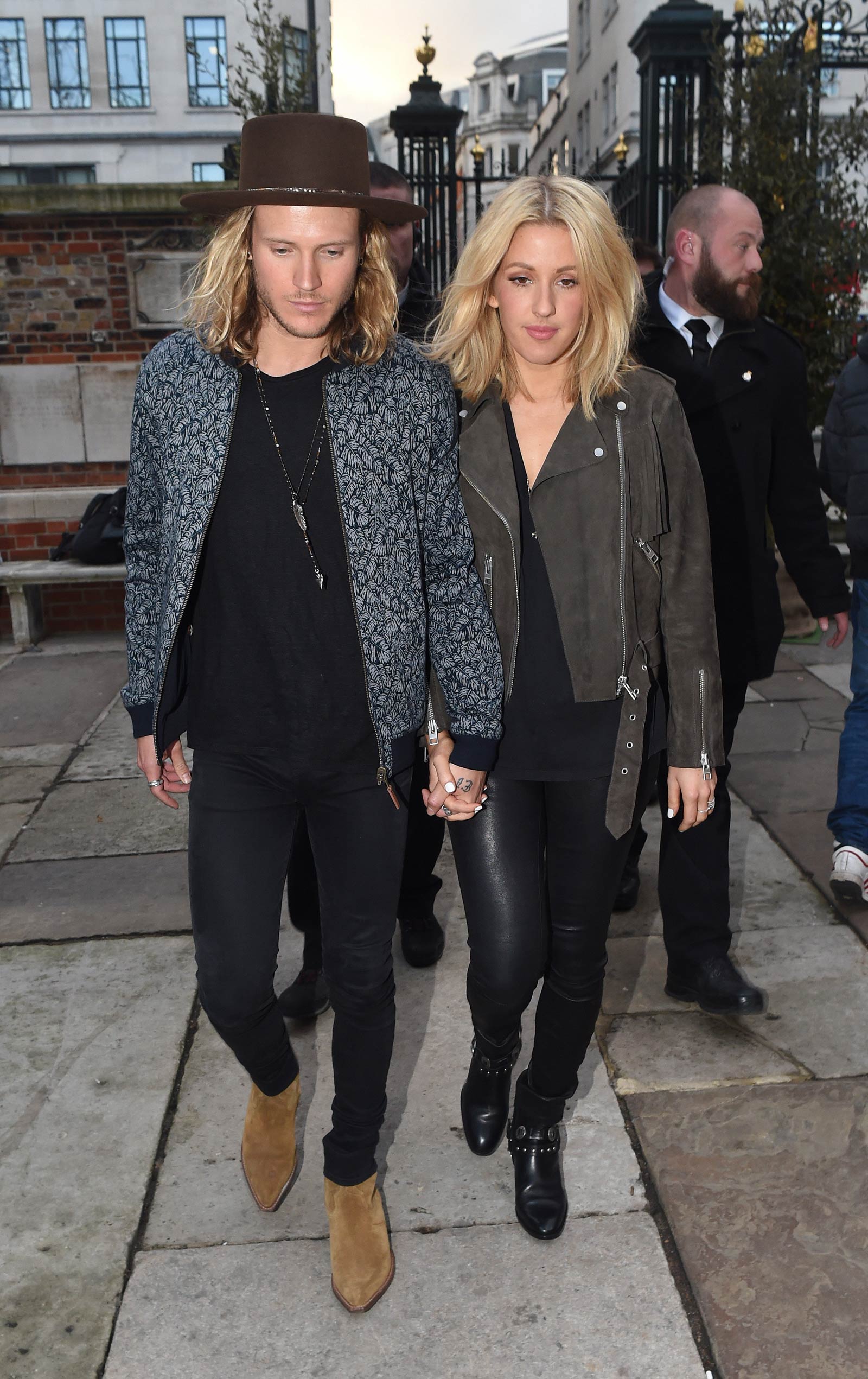 Ellie Goulding heading to a private gig in London