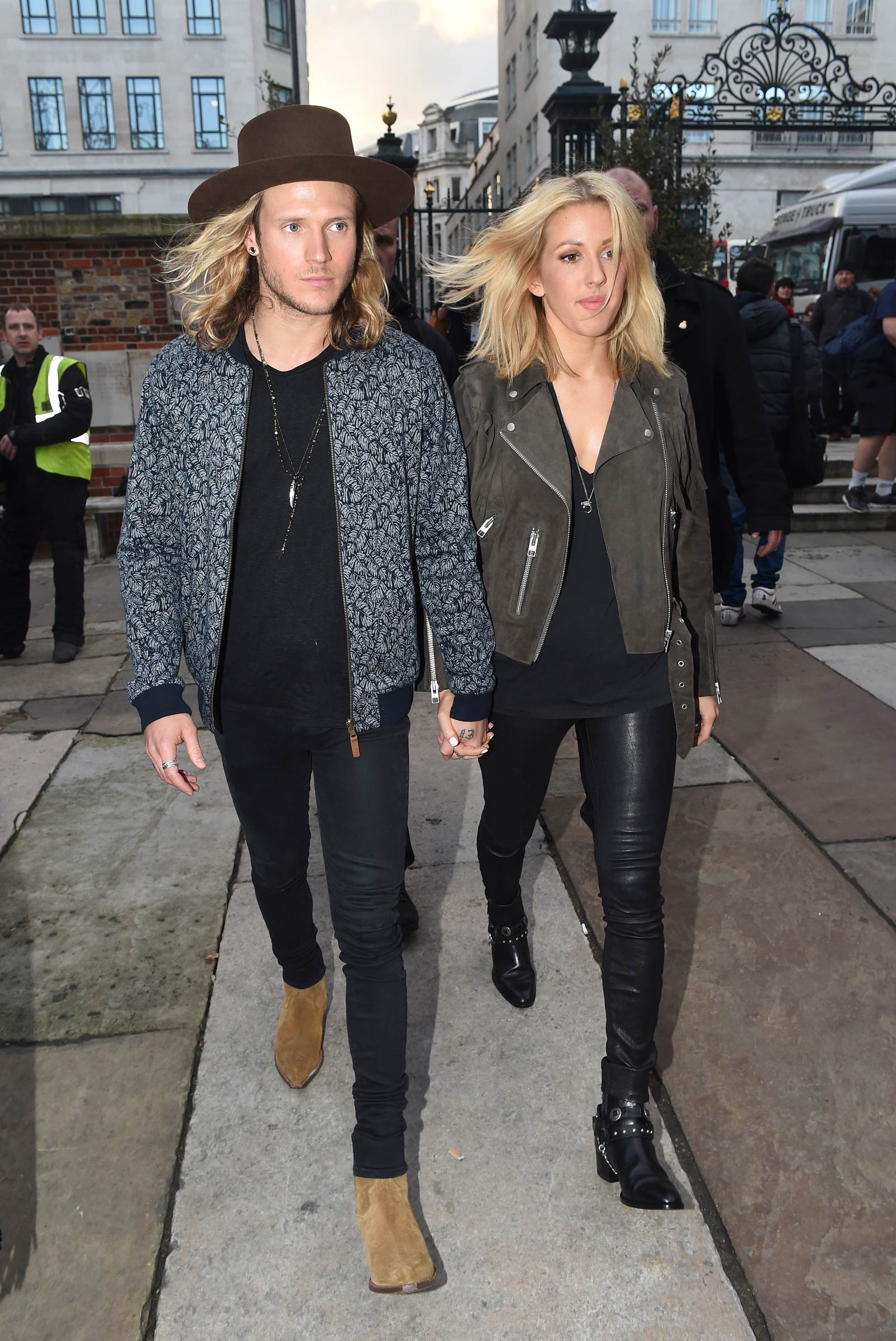 Ellie Goulding heading to a private gig in London