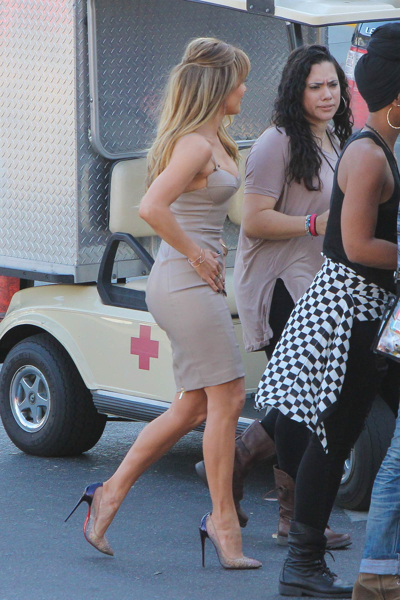 Jennifer Lopez at the American Idol studio