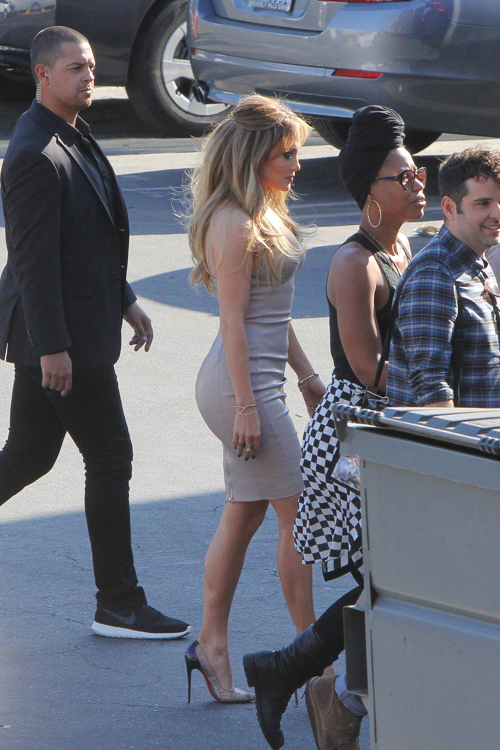 Jennifer Lopez at the American Idol studio