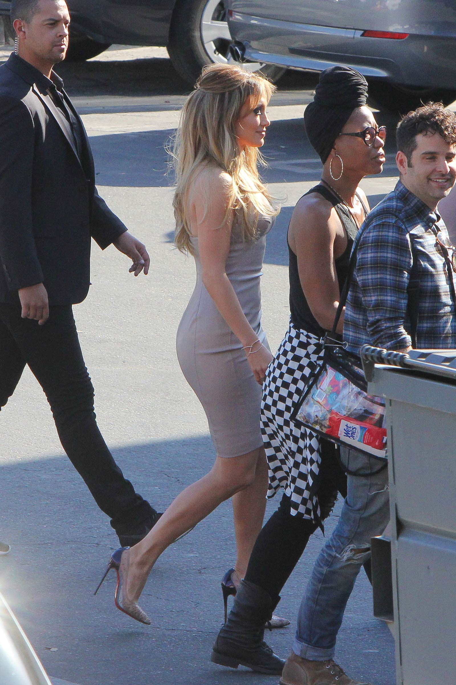 Jennifer Lopez at the American Idol studio