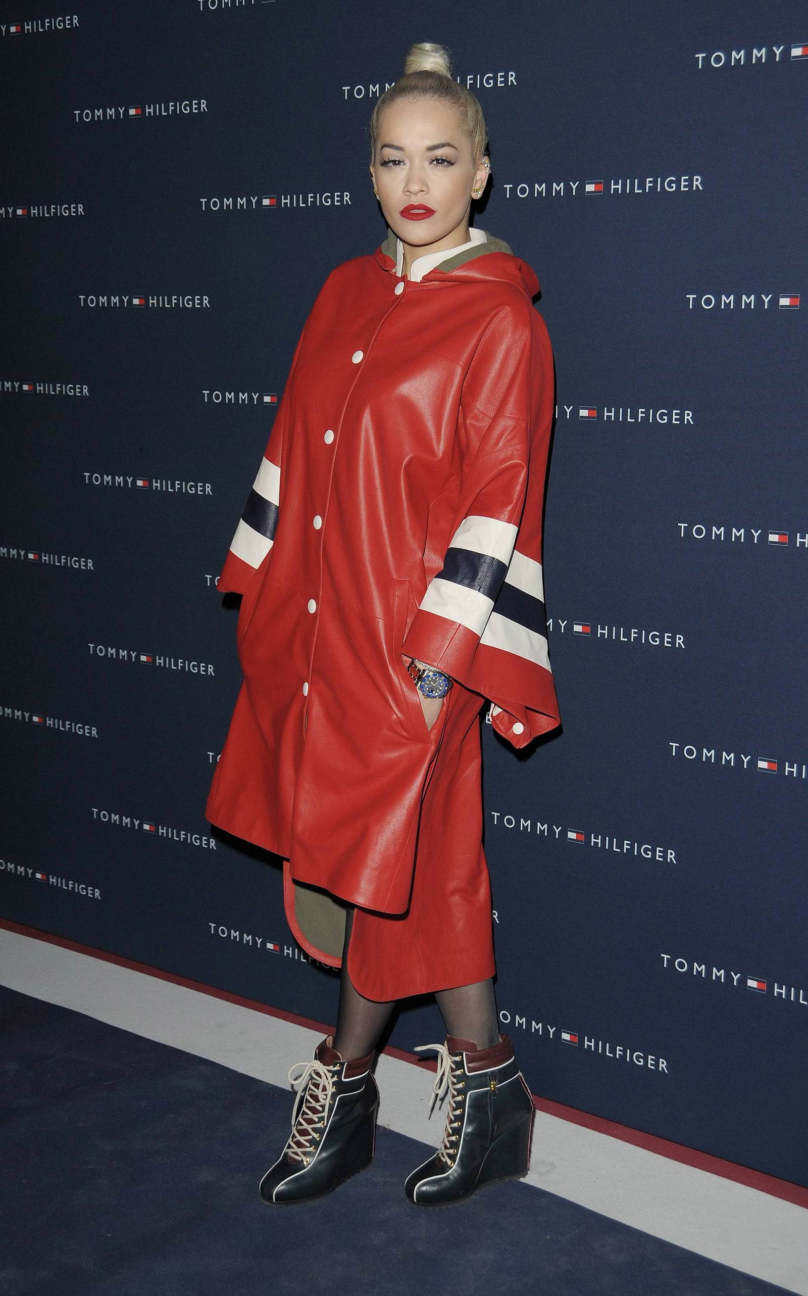 Rita Ora attends the Tommy Hilfiger Opening Store