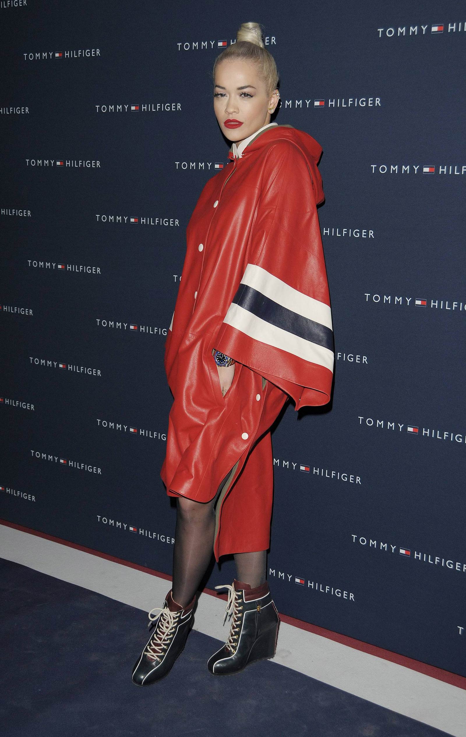 Rita Ora attends the Tommy Hilfiger Opening Store