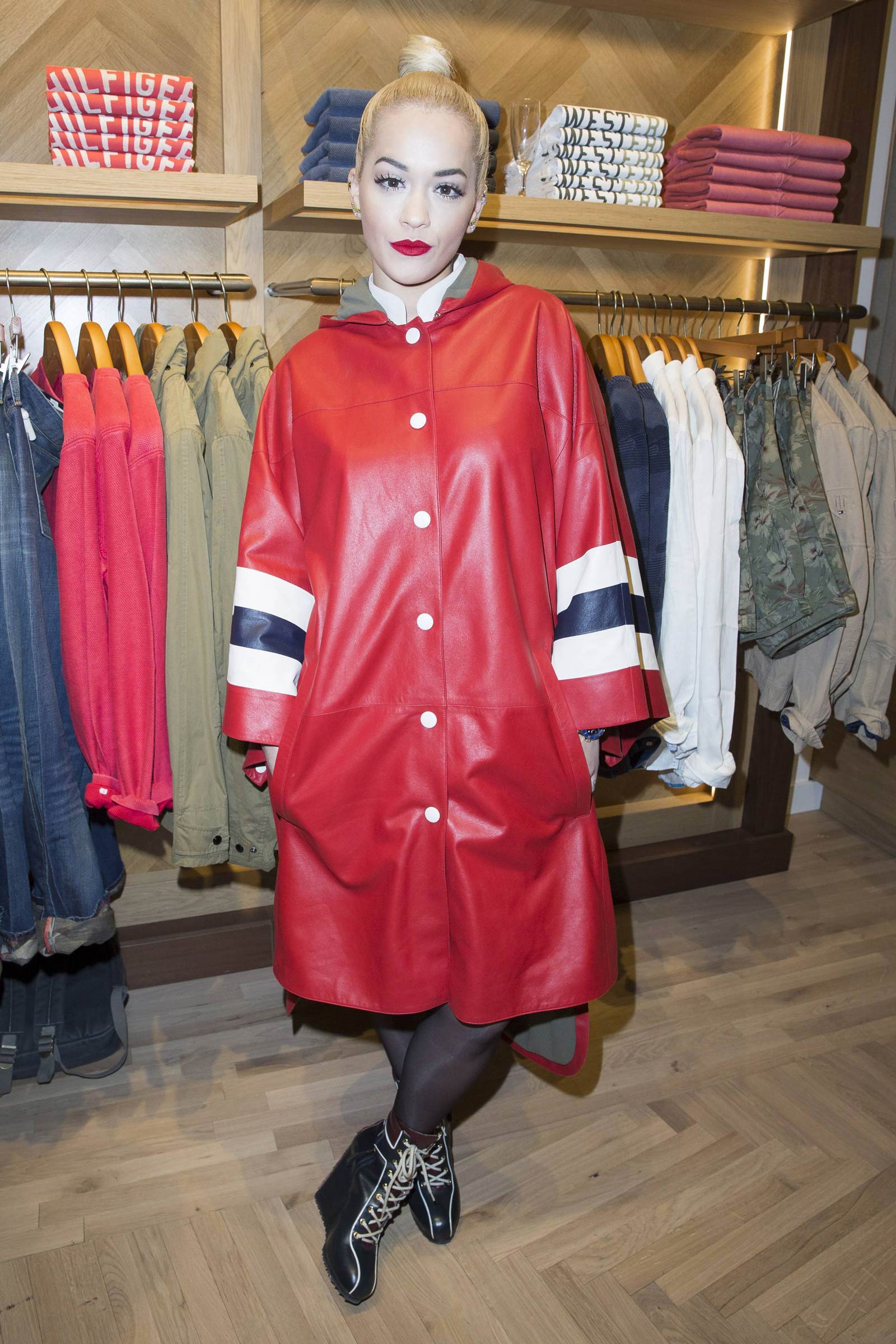 Rita Ora attends the Tommy Hilfiger Opening Store