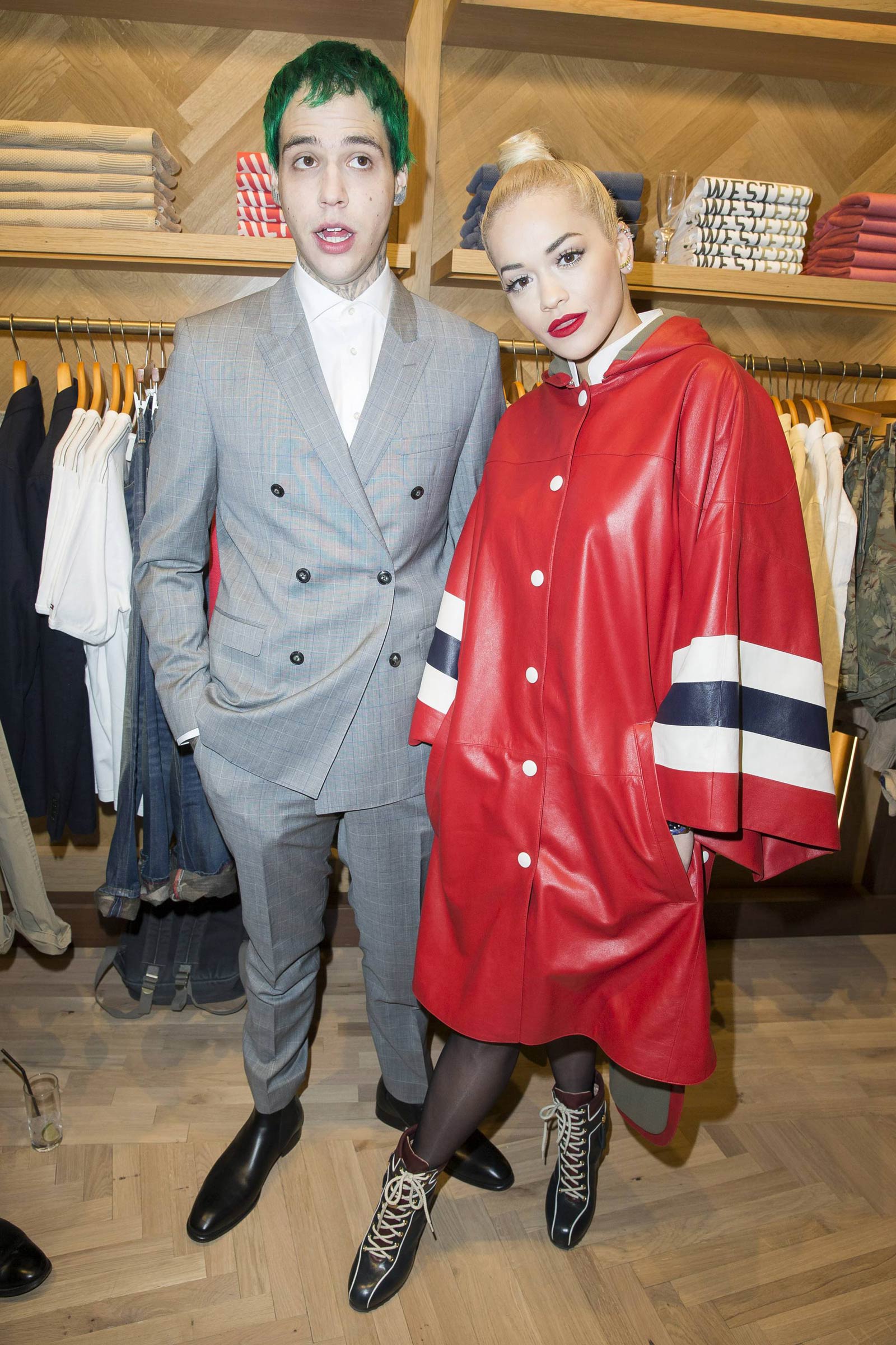 Rita Ora attends the Tommy Hilfiger Opening Store