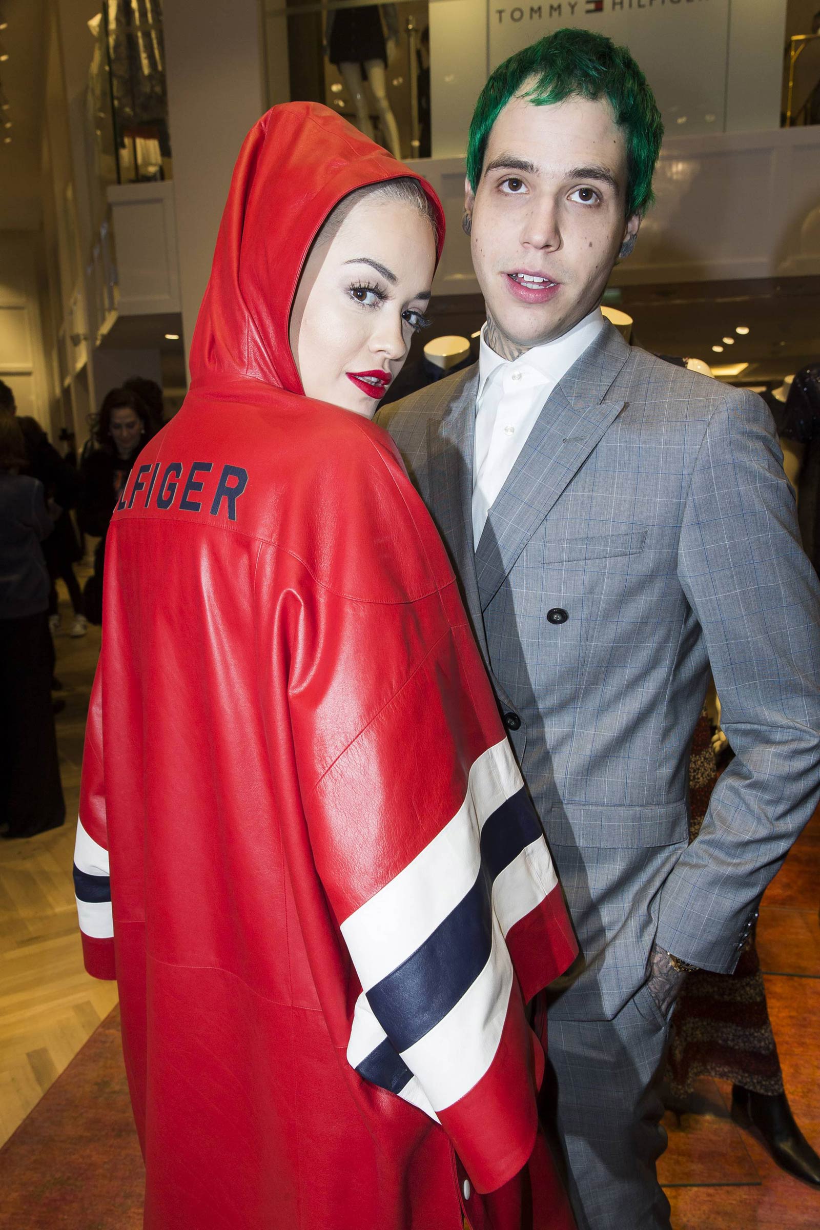 Rita Ora attends the Tommy Hilfiger Opening Store