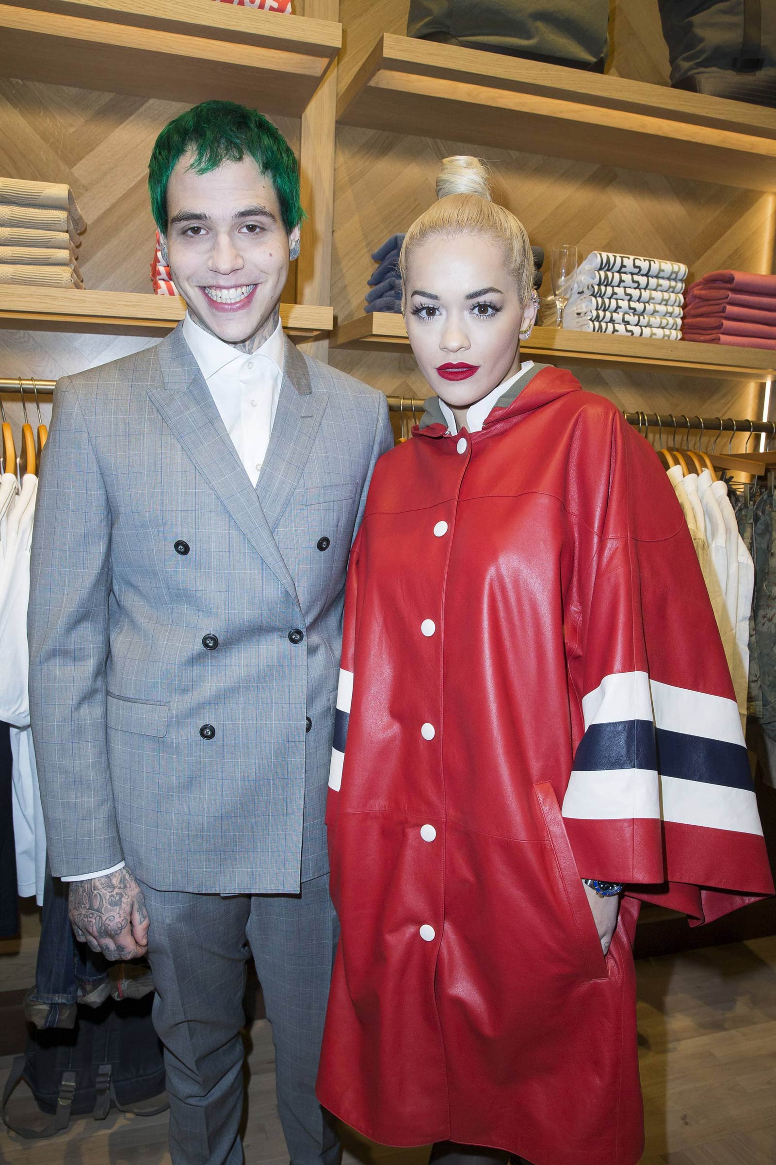 Rita Ora attends the Tommy Hilfiger Opening Store