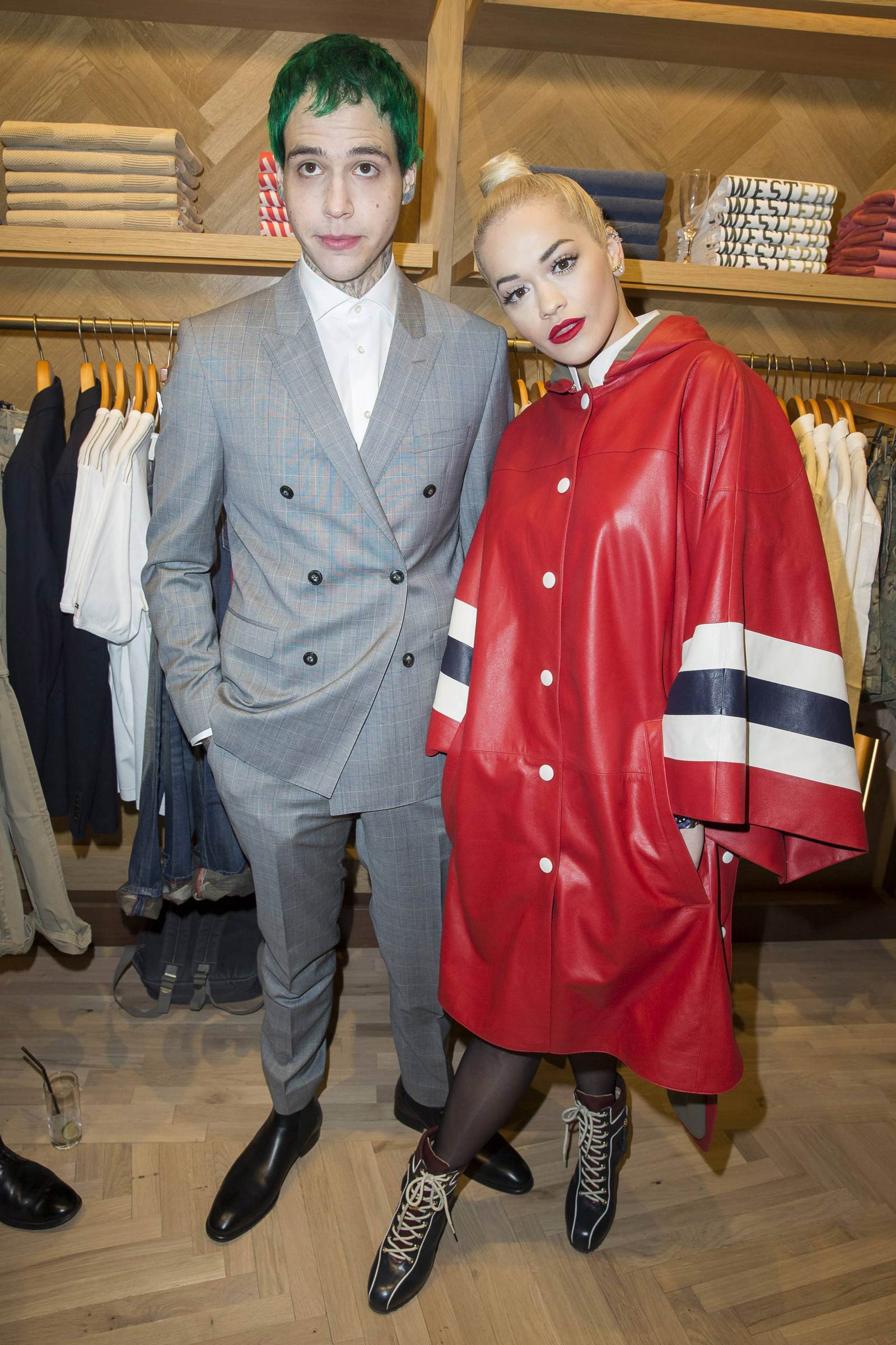 Rita Ora attends the Tommy Hilfiger Opening Store