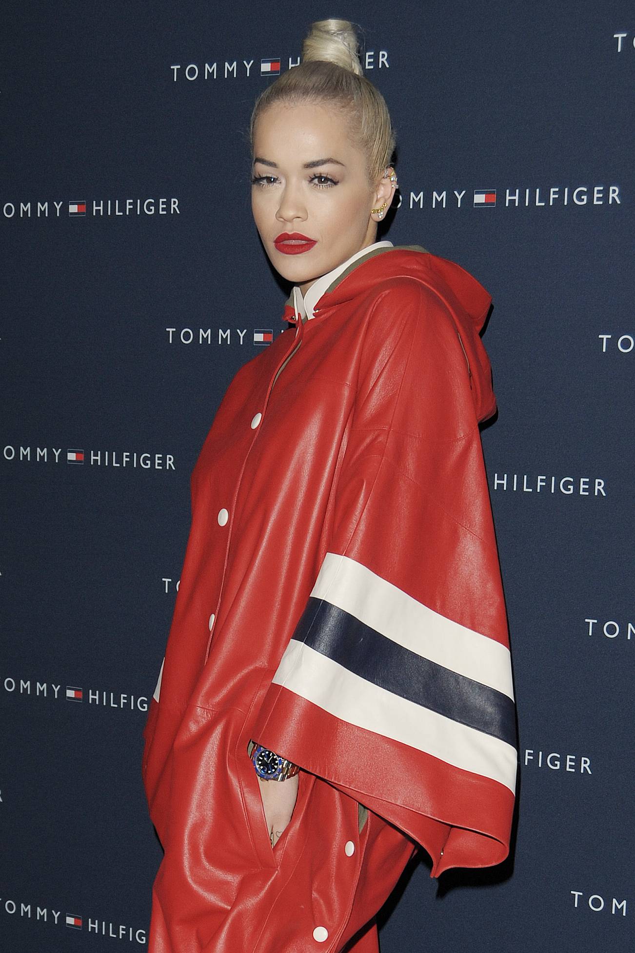 Rita Ora attends the Tommy Hilfiger Opening Store