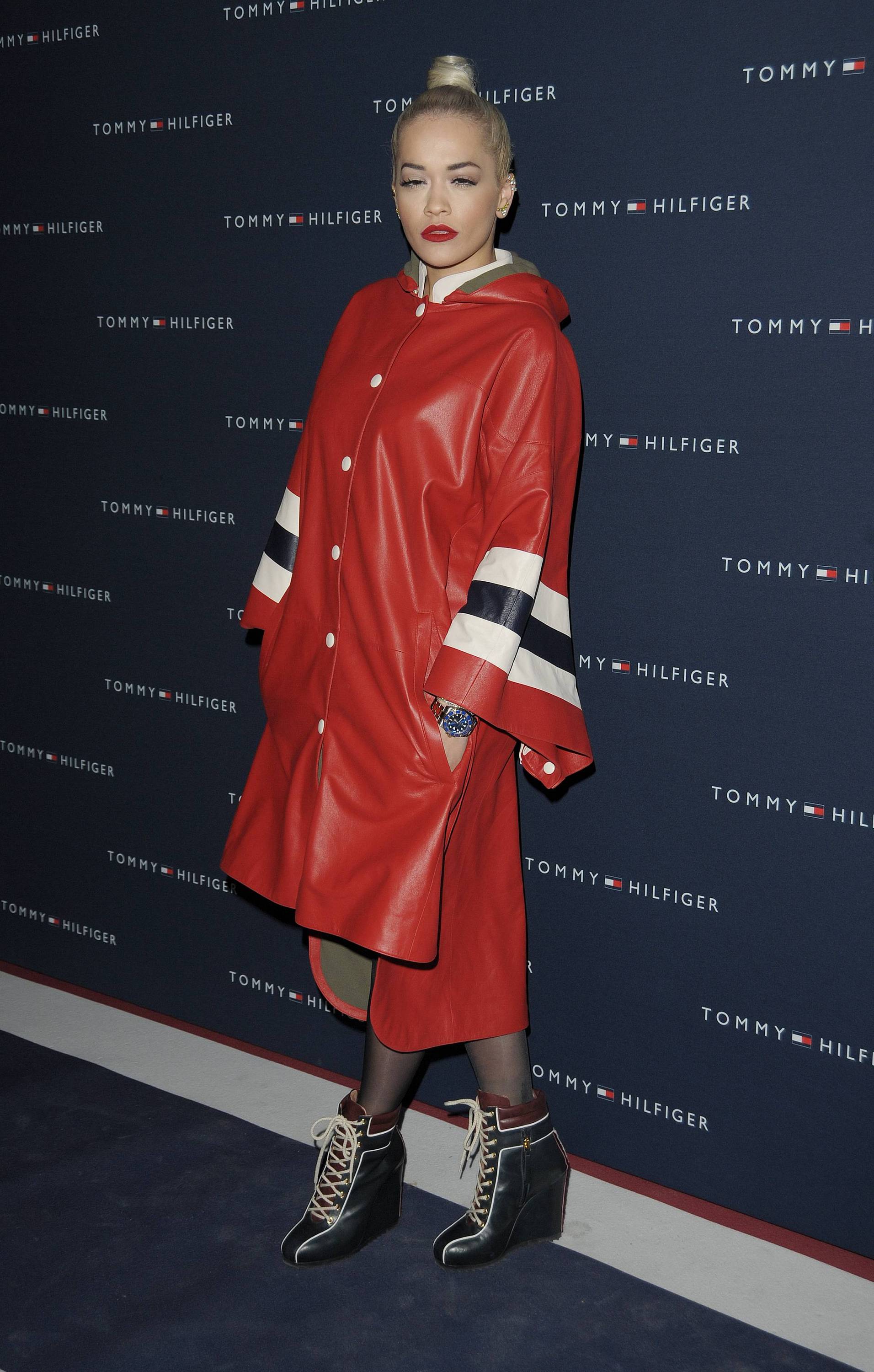 Rita Ora attends the Tommy Hilfiger Opening Store