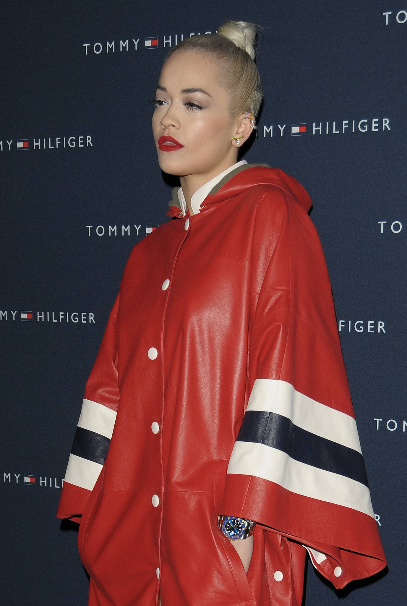 Rita Ora attends the Tommy Hilfiger Opening Store